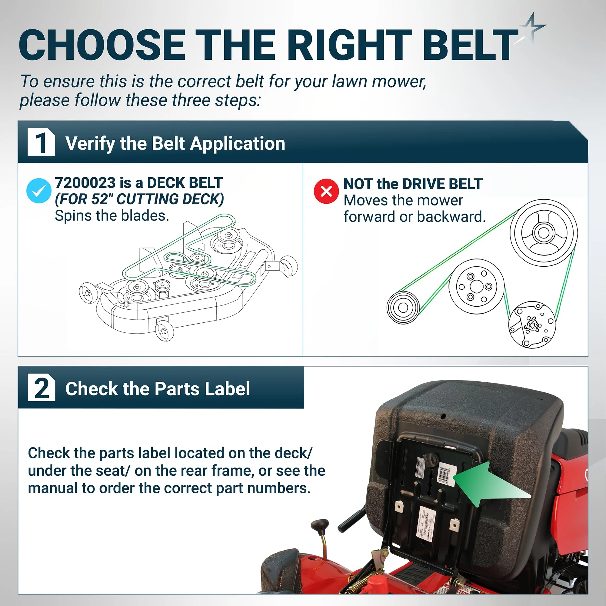 07200023 Deck Belt | Fits 52" Deck Ariens Ikon X, Ikon XD, Zoom, Zoom XL & More | Aramid Cord | 145.5" - Image 7