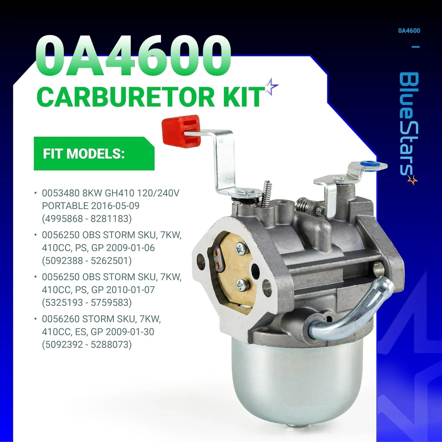 0A4600 Carburetor for Nikki A4600 Carburetor Generac - Image 4