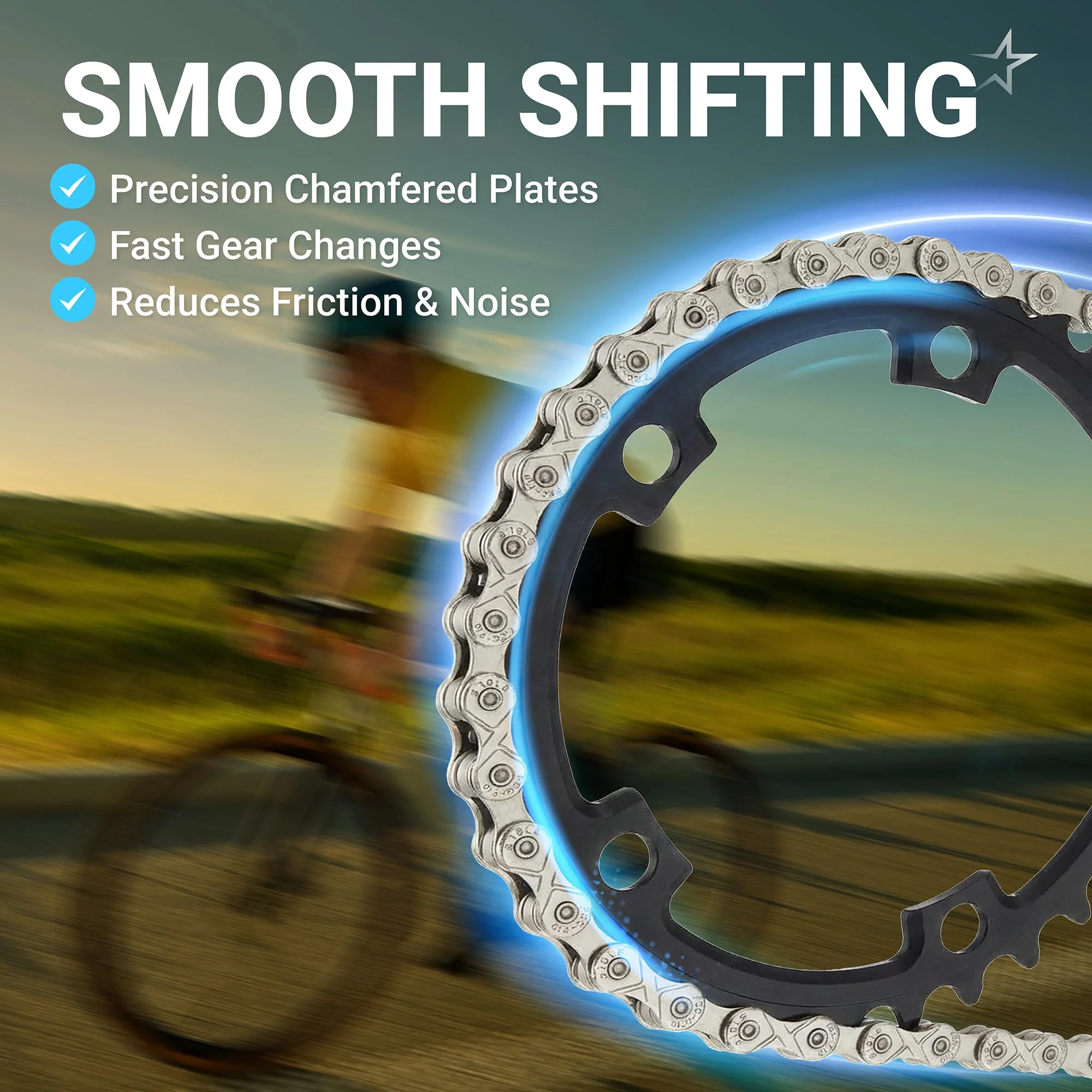 10 Speed Bike Chain 1/2 x 11/128 Inch (116 Links) with Quick Link for MTB/Road/Gravel/Cyclocross Bikes - Fits Shimano SRAM Campagnolo - Image 5