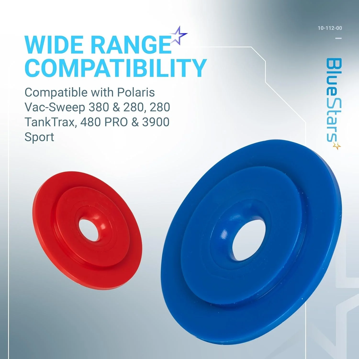 10-112-00 Pool Cleaner UWF Restrictor Disk Red and Blue Replacement - For Zodiac Polaris 180, 280, 380, 480 Pool Cleaners - Image 3
