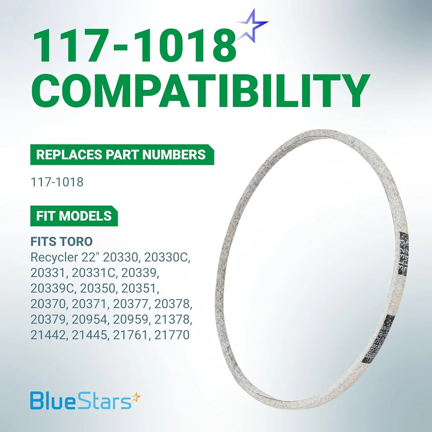 117-1018 Drive Belt | Fits Toro Recycler 22" Lawn Mowers | Aramid Cord | 32.3" - Image 3