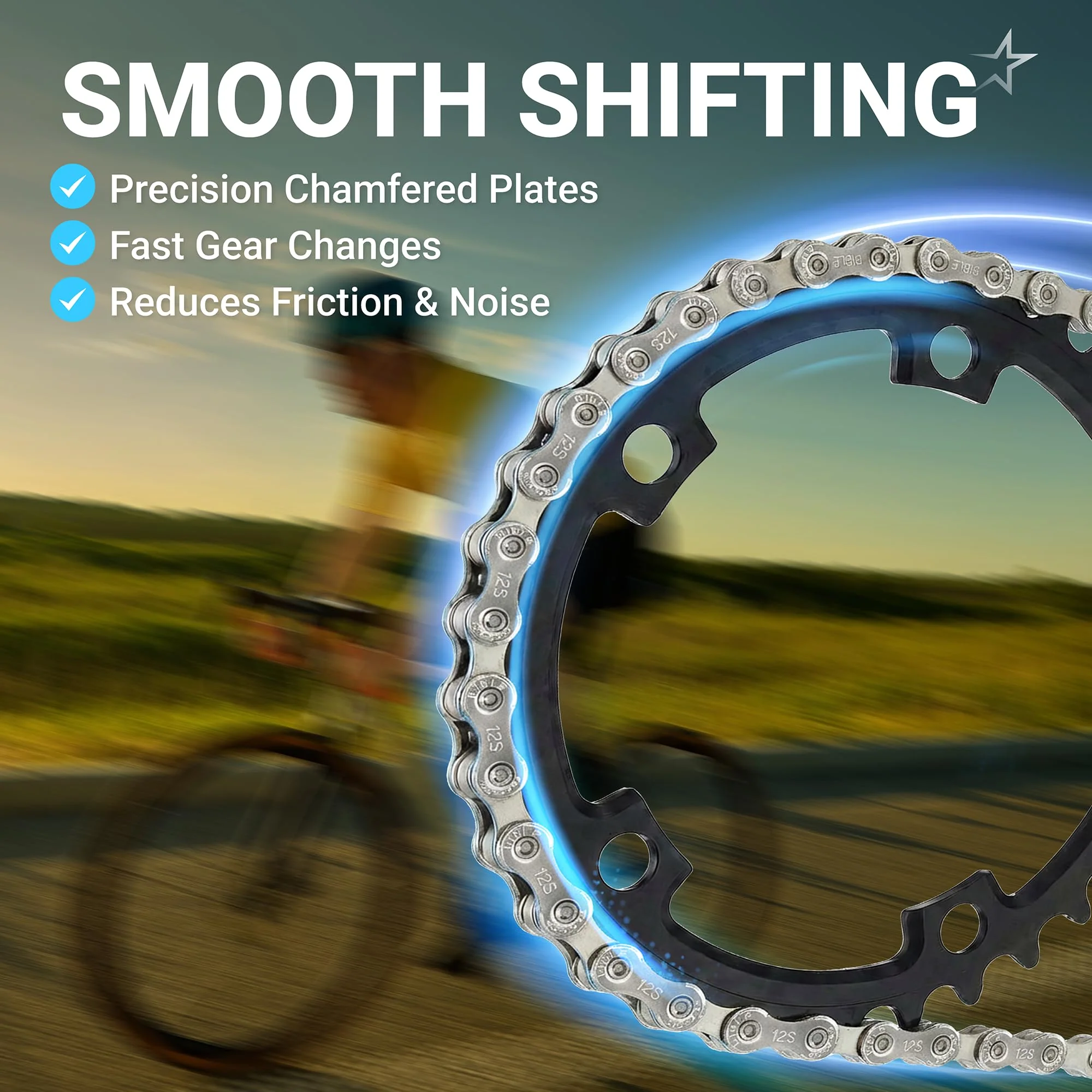 12 Speed Bike Chain 1/2 x 11/128 Inch (126 Links) with Quick Link for MTB/Road/Gravel/Cyclocross Bikes - Fits Shimano SRAM Campagnolo - Image 5