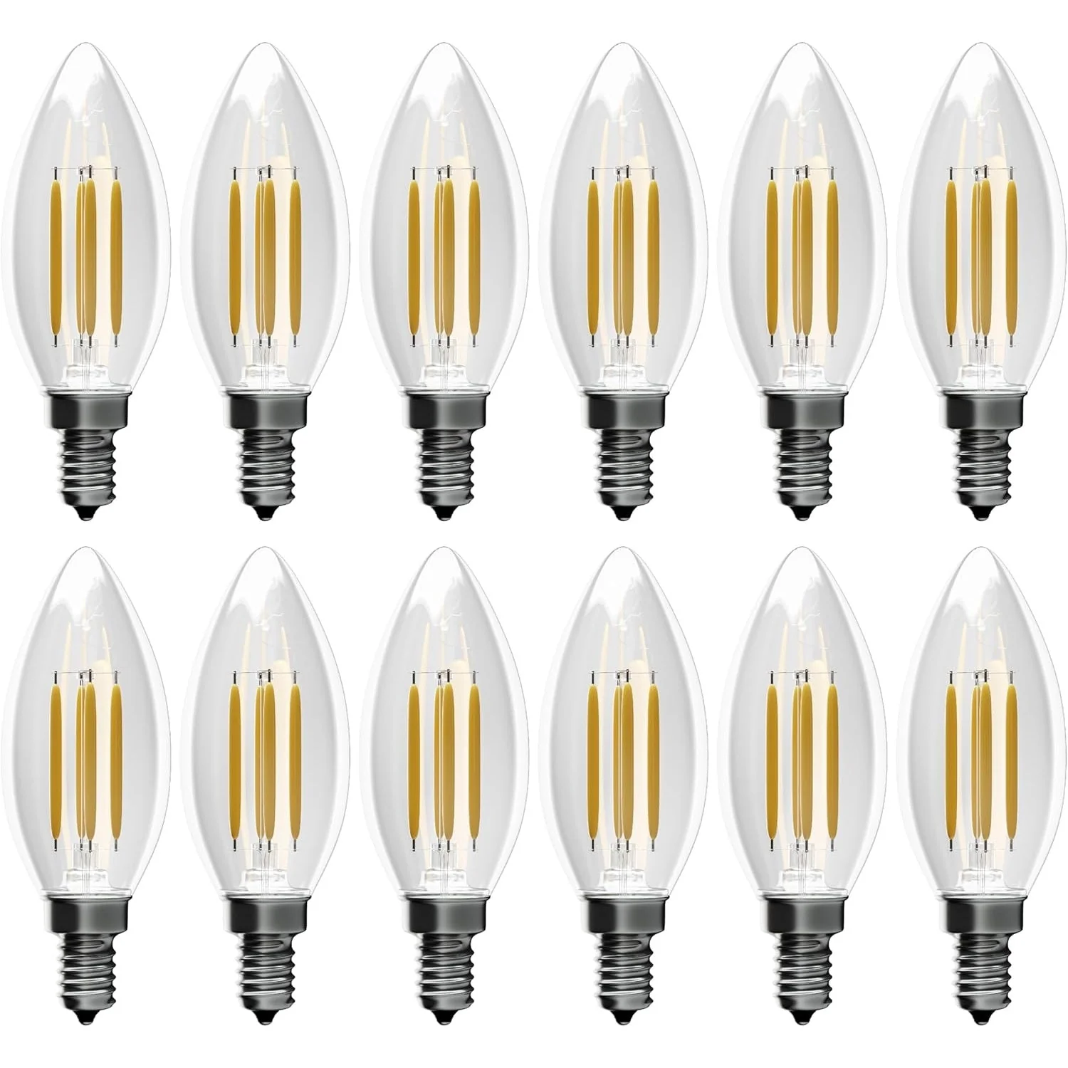 Dimable 4W B10 E12 LED Bulbs - 12 Pack - Image 9