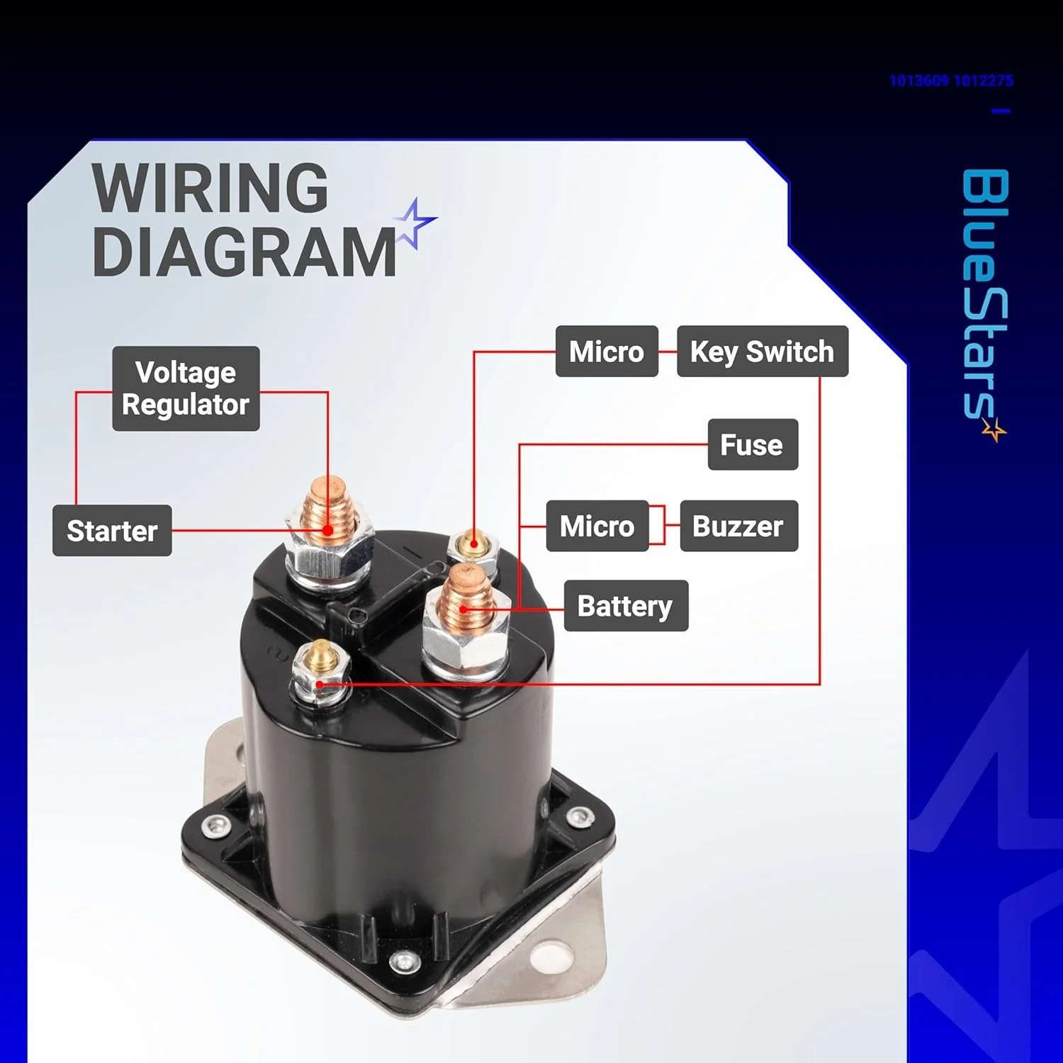 12V Gas Golf Cart Solenoid 1013609 1012275 - Image 6