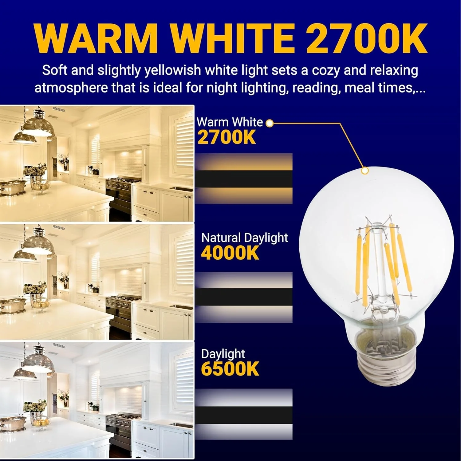 12V LED Light Bulb 6W 600Lm A19 E26 Base, Low Voltage 12-24V AC/DC 60W Equivalent, Warm White 2700K - 6 Pack - Image 9