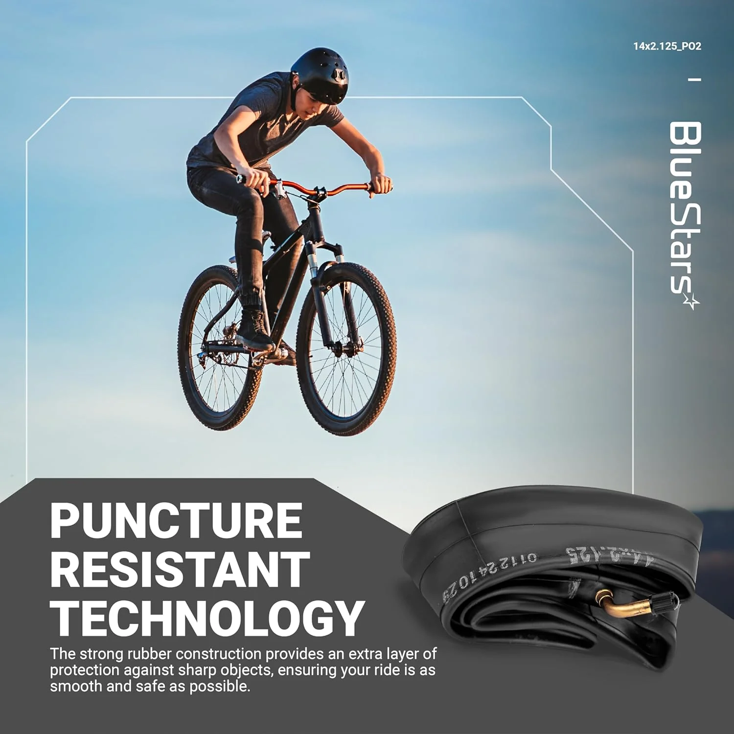 14" x 2.125" Bike Inner Tubes - 2 Pack - Image 5