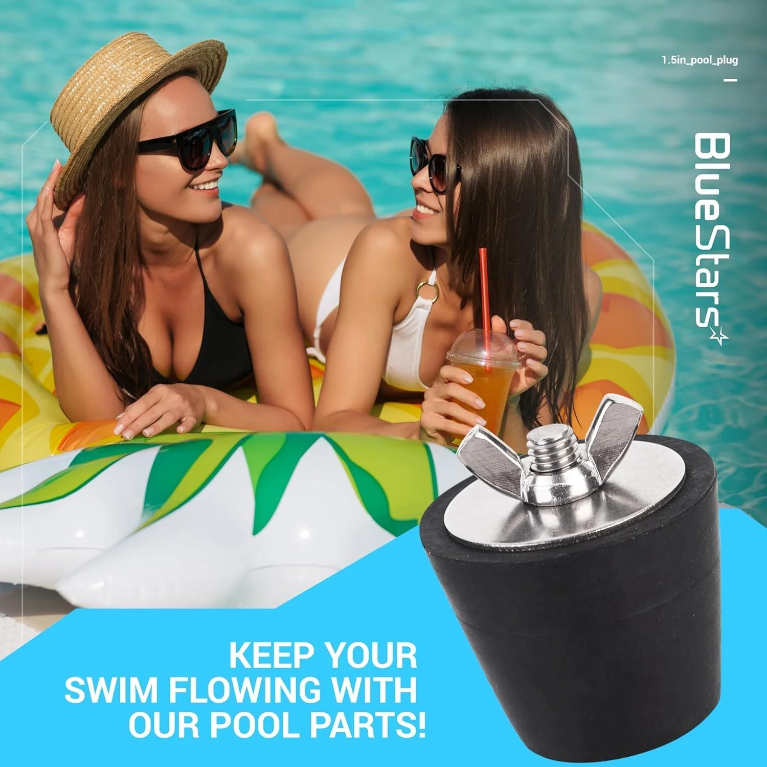 Pool Winterizing Plug 1.5" - Swimming Pool Rubber Expansion Plug with Screws, Return Line & Skimmer Plugs for Inground & Above-Ground Pools - 3 Pack - Image 8