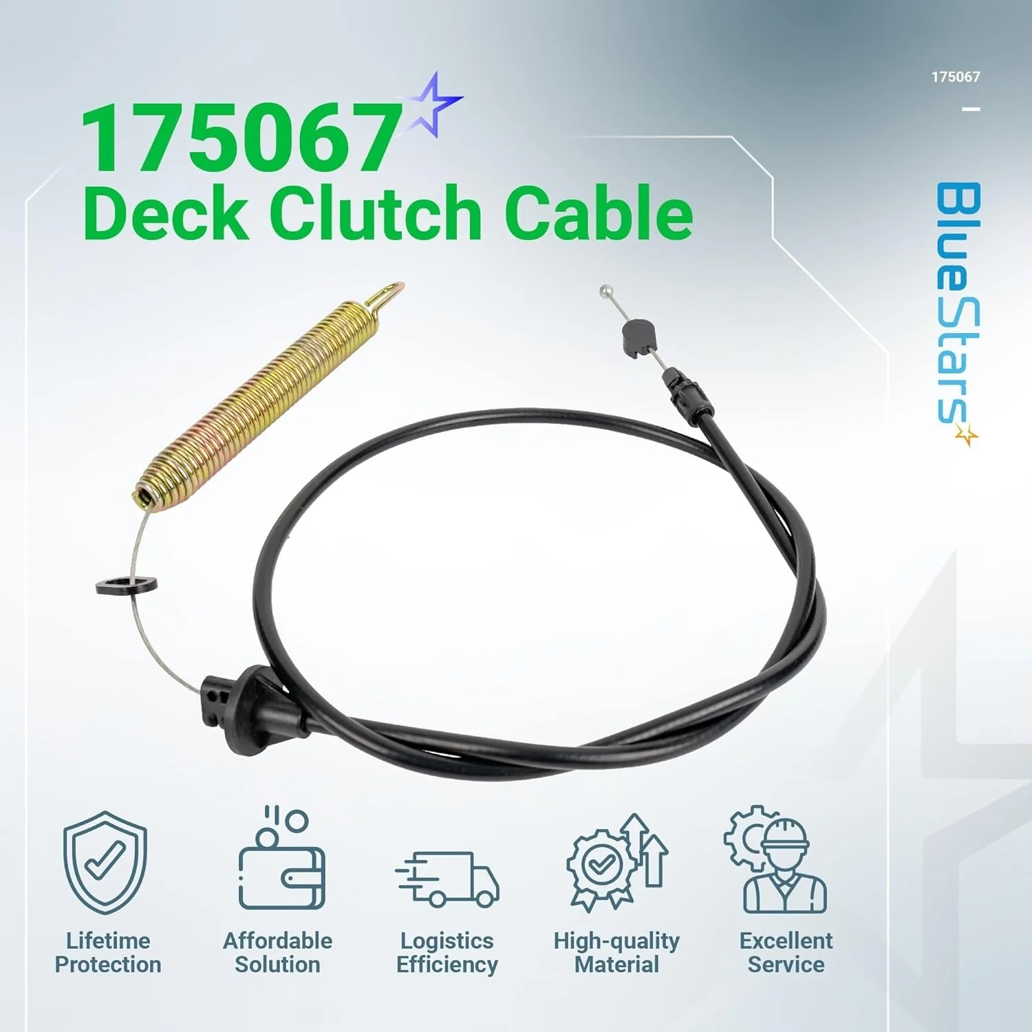 175067 169676 Deck Clutch Cable - Fits Craftsman LT1000 LT2000 DLT 3000 AYP Husqvarna - Image 9