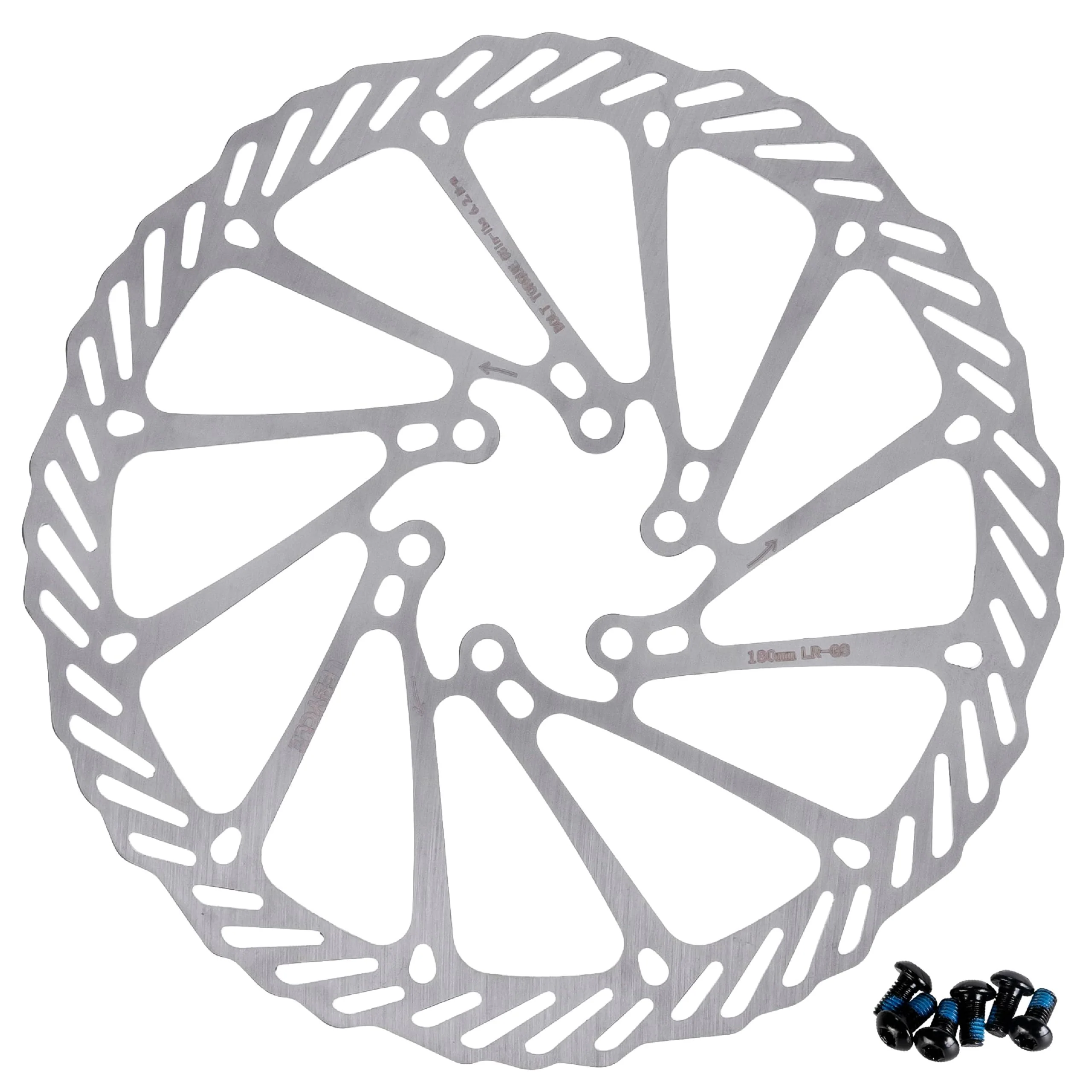 180mm Disc Brake Rotor Stainless Steel Bike Disc Brake Rotor with 6 Bolts - ForRoad Bike Mountain Bike MTB BMX