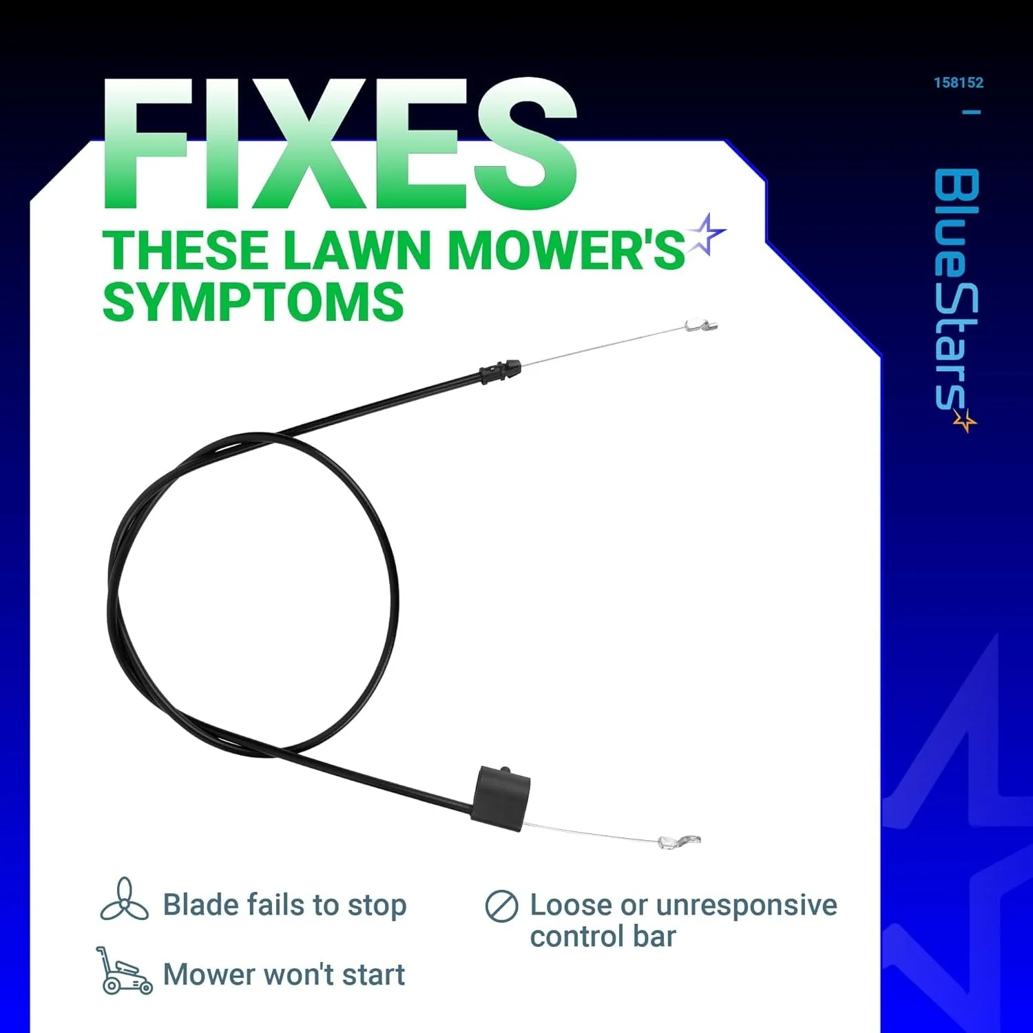 158152 582991501 Lawn Mower Throttle Cable - Fits Poulan Pro AYP Husqvarna Craftsman Weed Eater Walk-Behind - 2 Pack - Image 6