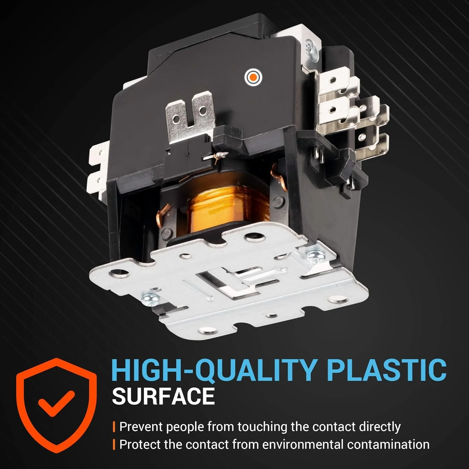 2 Pole Contactor 40 Amp 24VAC Coil Exact Fit with Relays, Air Conditioner, Heat Pump, Refrigeration Systems - Image 6