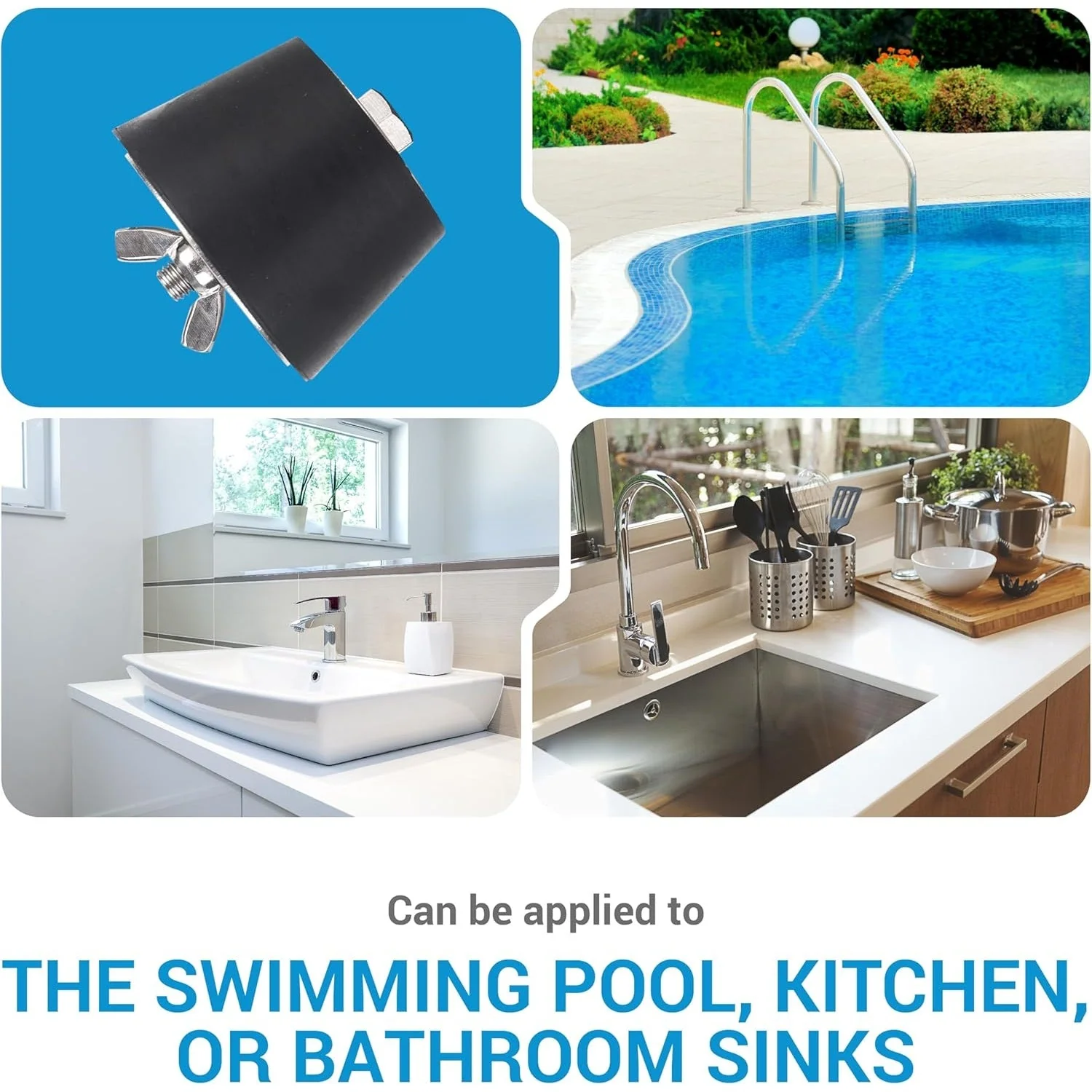 Pool Winterizing Plug 2" to 2.5" - Swimming Pool Rubber Expansion Plug with Screws, Return Line & Skimmer Plugs for Inground & Above-Ground Pools - Image 6