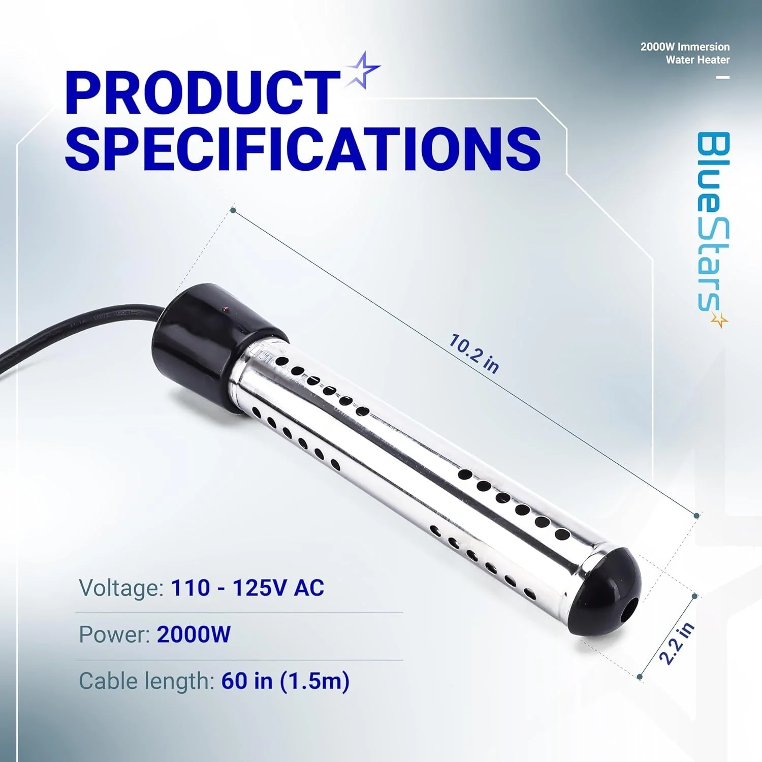 2000W Immersion Water Heater - Image 3