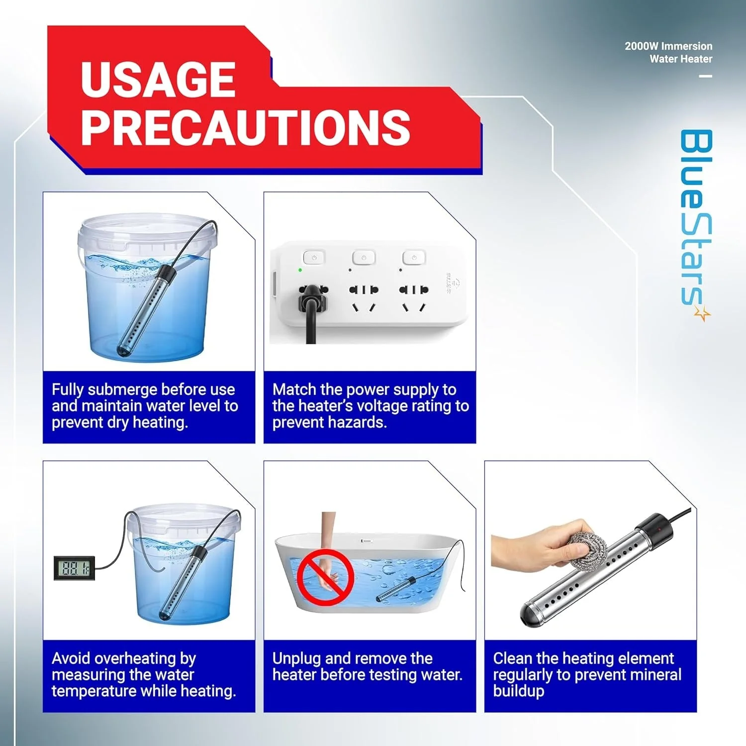 2000W Immersion Water Heater - Image 9