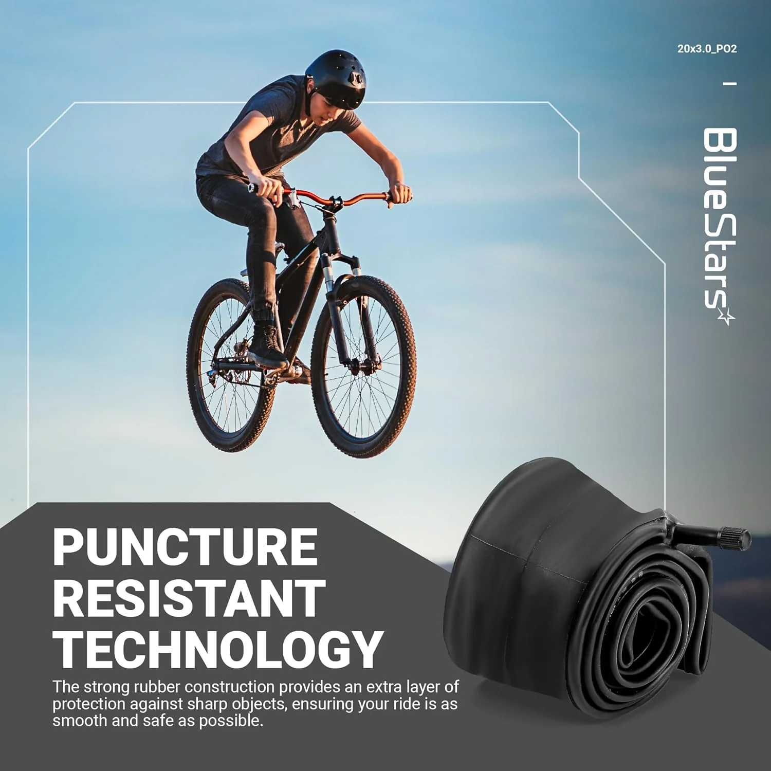 20" x 3.0" Bike Inner Tubes - 2 Pack - Image 6