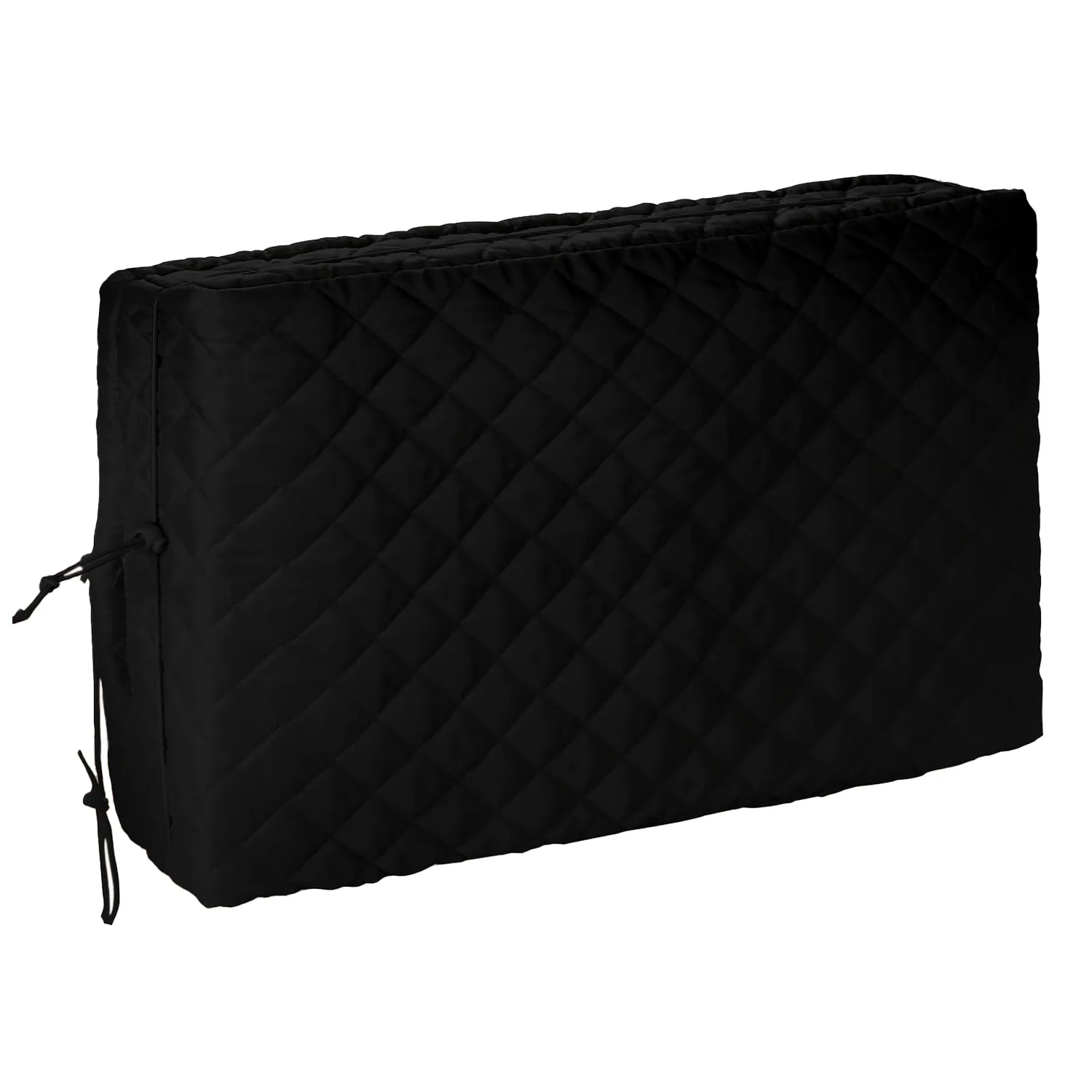Window Air Conditioner Cover Indoor with Velcro Sides - Inside AC Cover for Winter - 21" x 15" x 3.5" (Black)