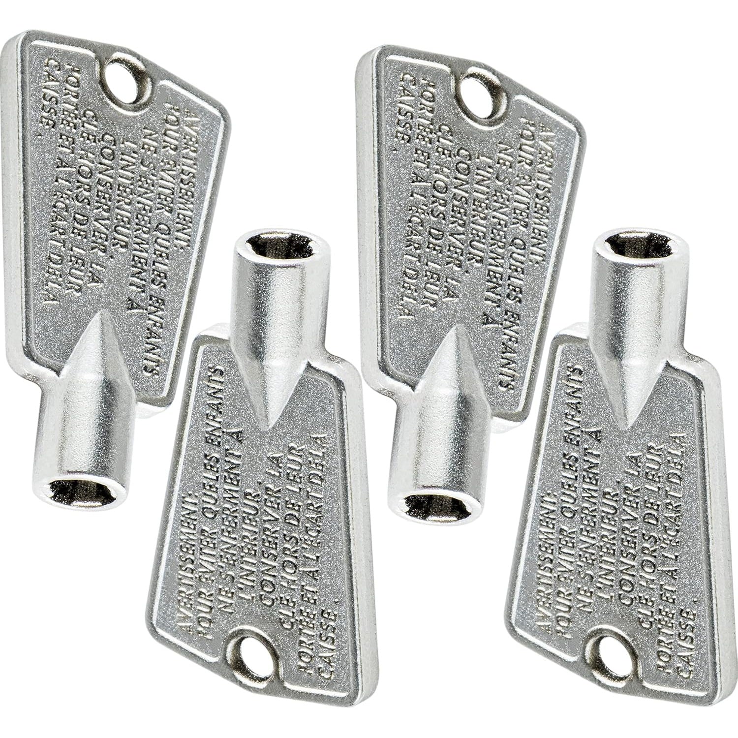 216702900 Metal Freezer Door Key for Frigidaire & Kenmore Freezers - 4 Pack