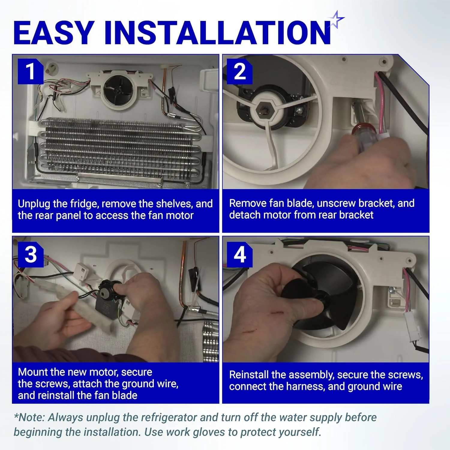 2315539 Refrigerator Evaporator Fan Motor for Whirlpool & Kenmore Refrigerators - Image 7