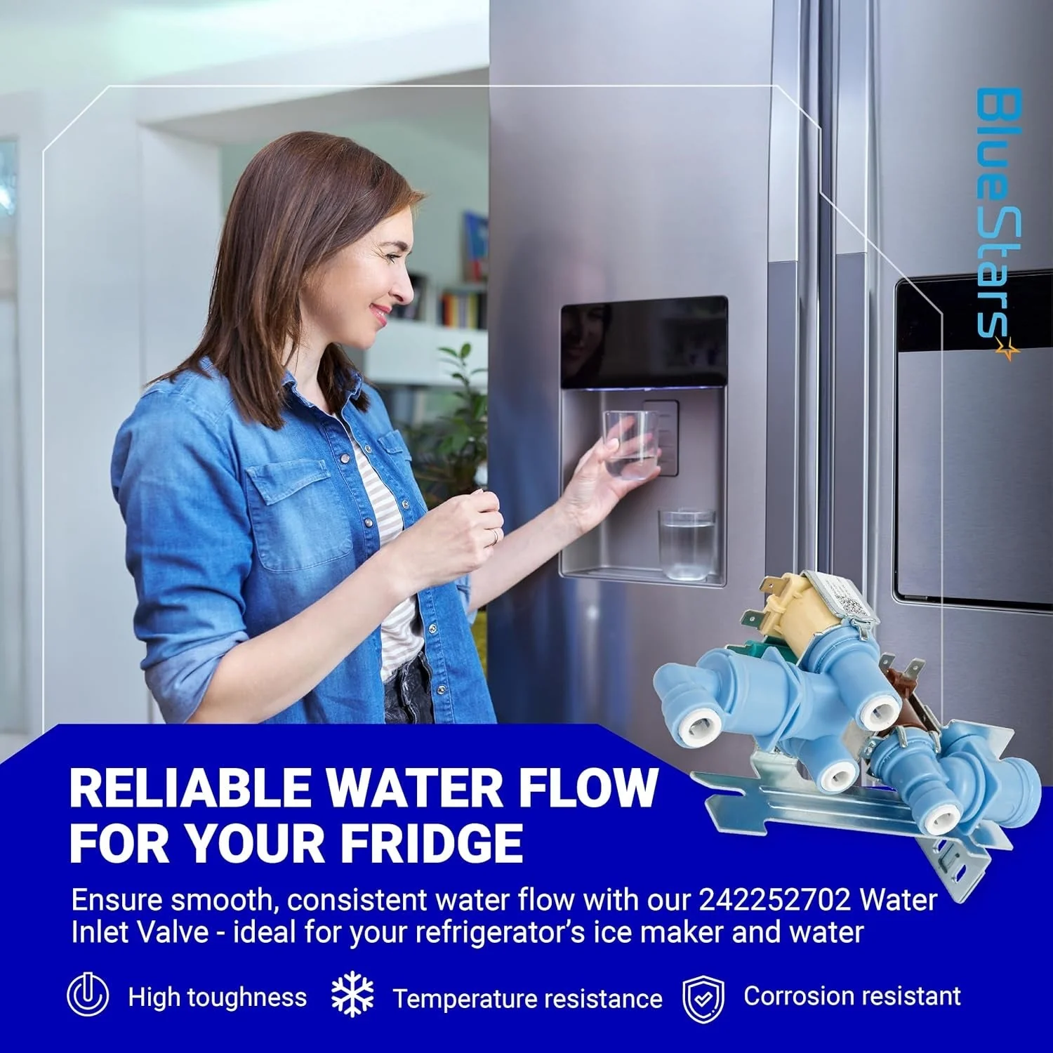 242252702 Refrigerator Water Inlet Valve for Frigidaire Kenmore Electrolux Crosley - Image 4