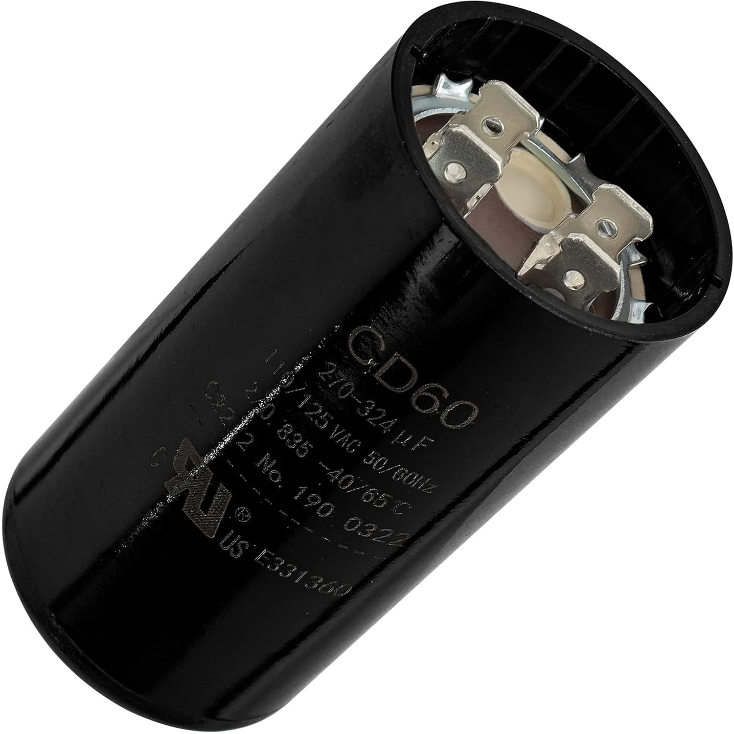270-324 uF MFD 110-125 VAC Round Motor Start Capacitor 50/60 Hz - Fits AC Motors, Pool Pump, Well Pump