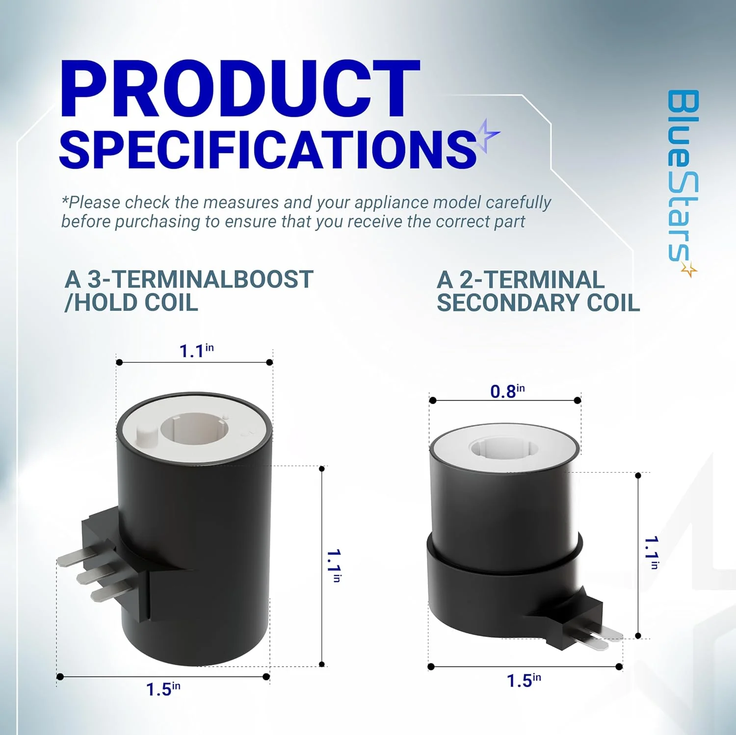 279834 Dryer Gas Valve Ignition Solenoid Coil Kit for Whirlpool Kenmore Maytag Dryers - Image 3