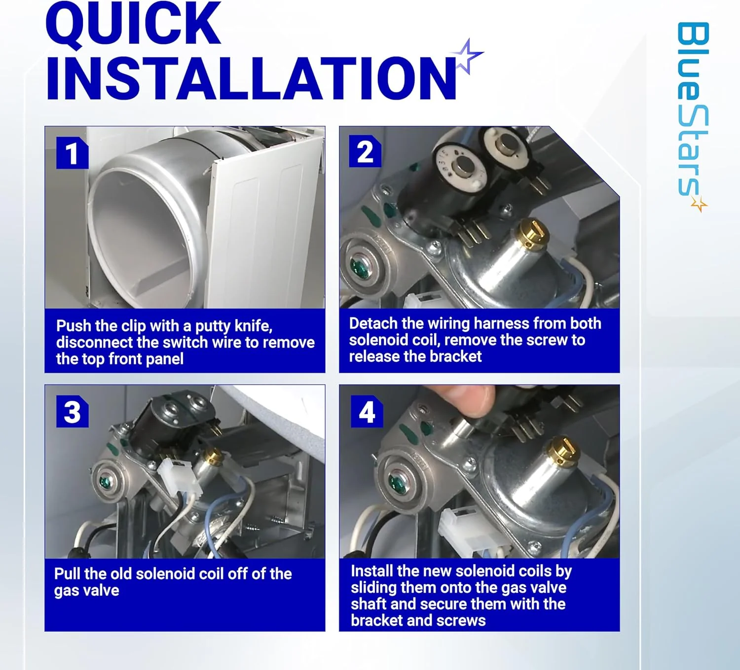 279834 Dryer Gas Valve Ignition Solenoid Coil Kit for Whirlpool Kenmore Maytag Dryers - Image 7