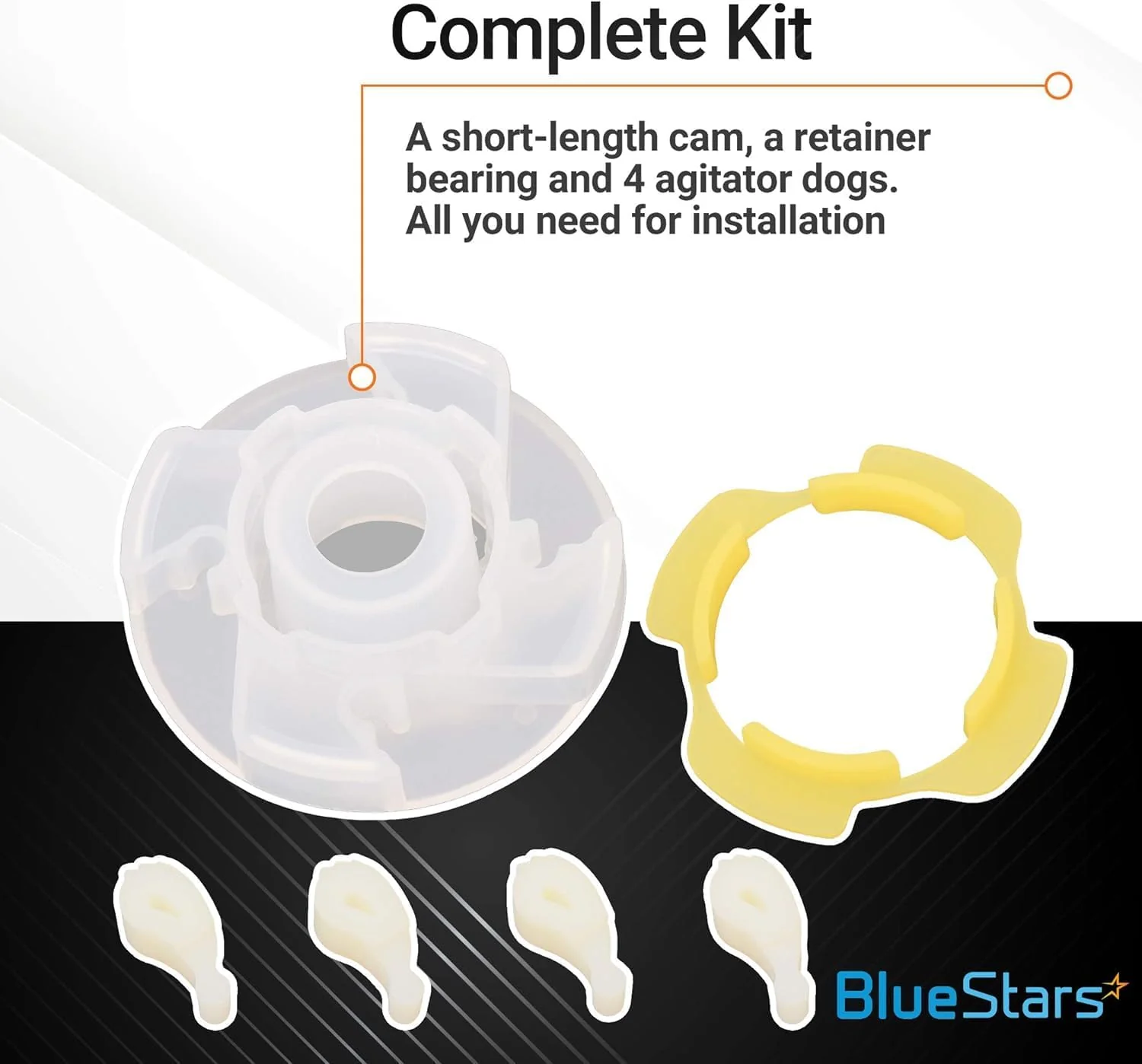 285809 Washer Short Cam Agitator Repair Kit - For Whirlpool & Maytag Washers -  Pack - Image 4