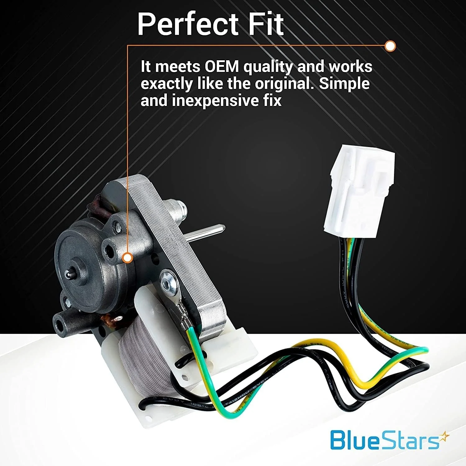 297309000 297250000 Refrigerator Evaporator Fan Motor with Wire Harness for Frigidaire Electrolux Crosley Kenmore - Image 6