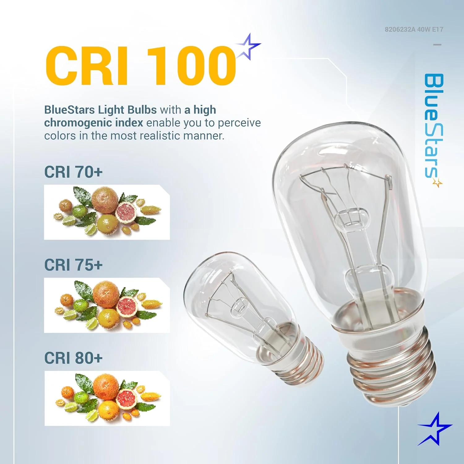8206232A Microwave Oven Light Bulb 40W 125V E17 Base - For Whirlpool Under Hood Microwave Bulb - 2 Pack - Image 4