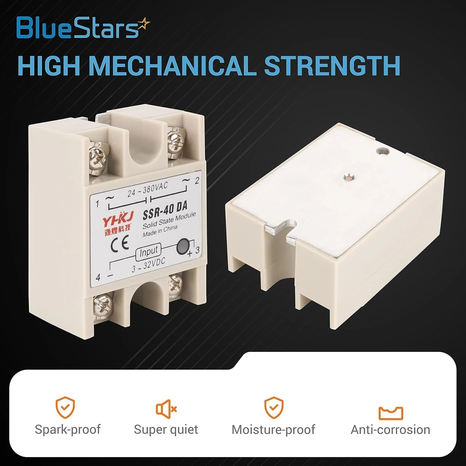 SSR-40DA DC to AC Solid State Relay - 2 Pack - Image 4