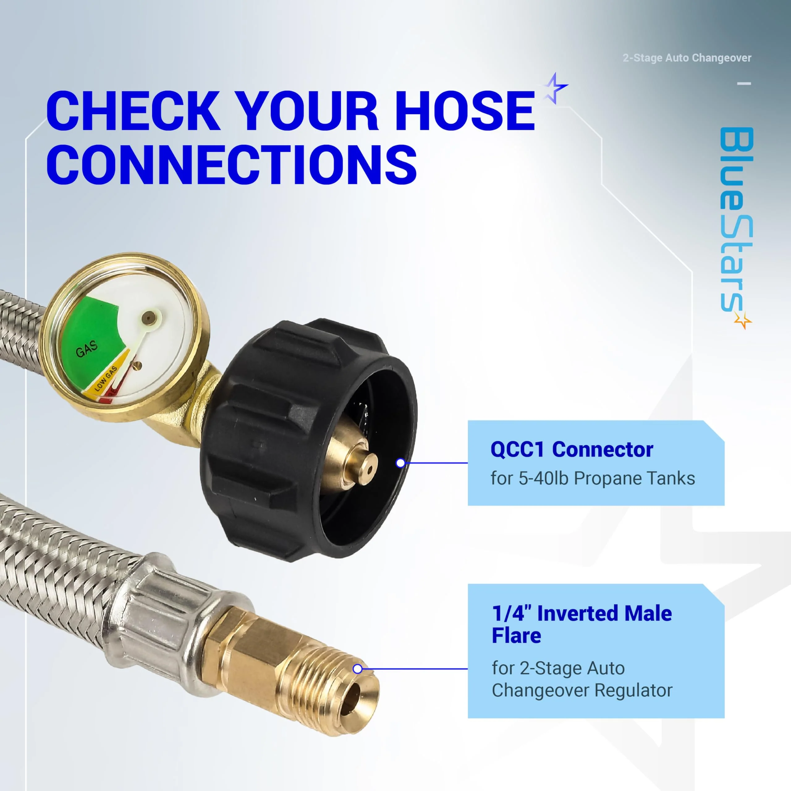 2-Stage Auto Changeover Dual Propane Regulator - Image 3