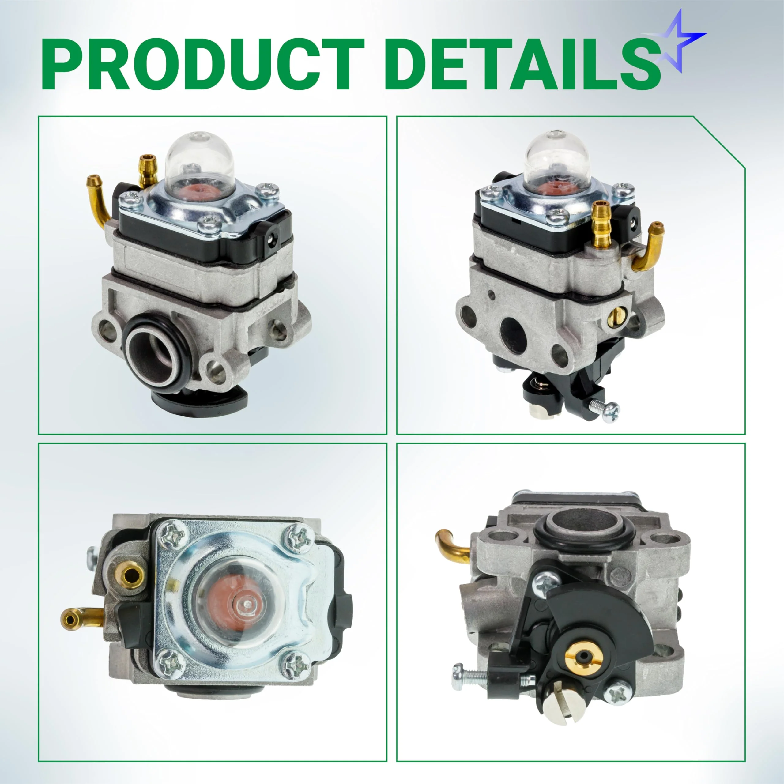 309375002 Carburetor Kit - Fits Ryobi Homelite C430 S430 X430 30cc String Trimmer - Image 7