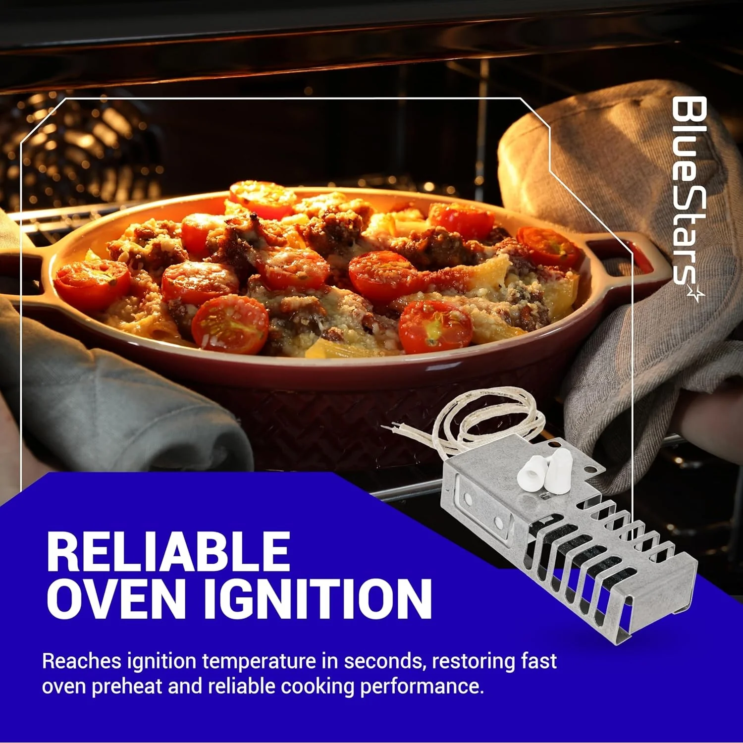318177710 Gas Range Oven Igniter for Frigidaire Kenmore GE Hotpoint Roper Tappan Gas Range - Image 3