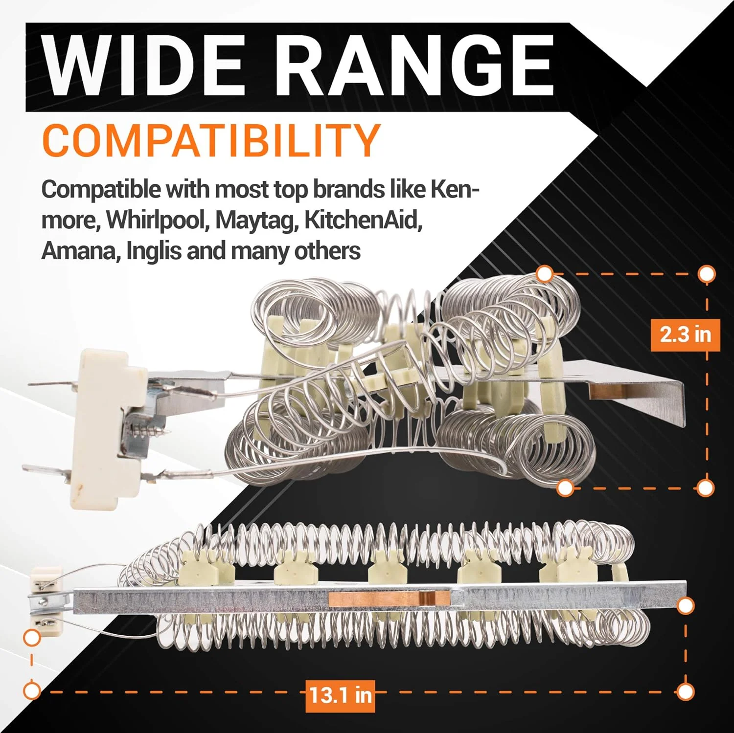 3387747 Dryer Heating Element & 3392519 279973 Thermal Fuse & 8577274 Thermistor - For Whirlpool Kenmore - Image 3