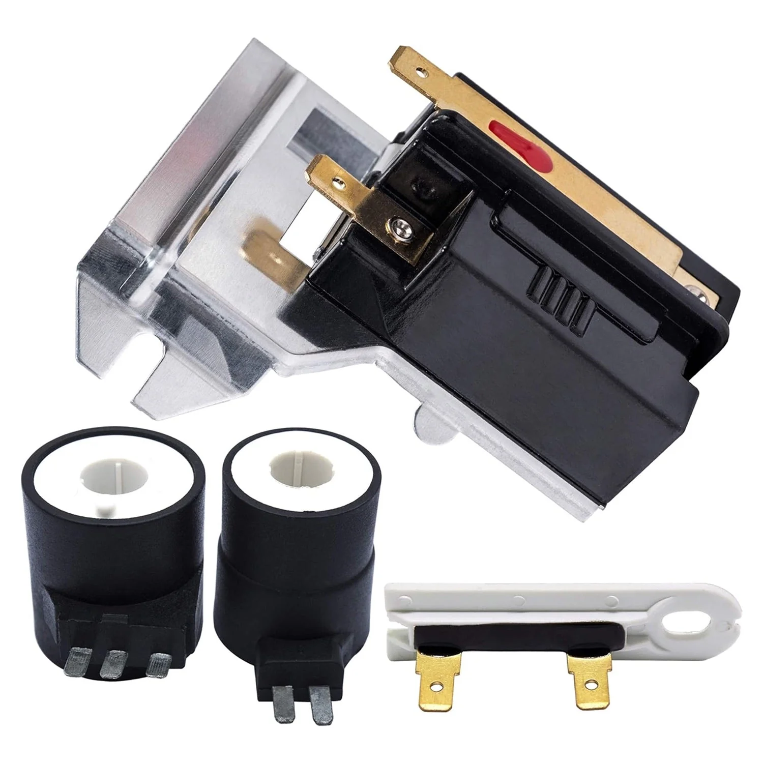 338906 Dryer Flame Sensor & 279834 Gas Valve Ignition Solenoid Coil Kit & 3392519 Thermal Fuse