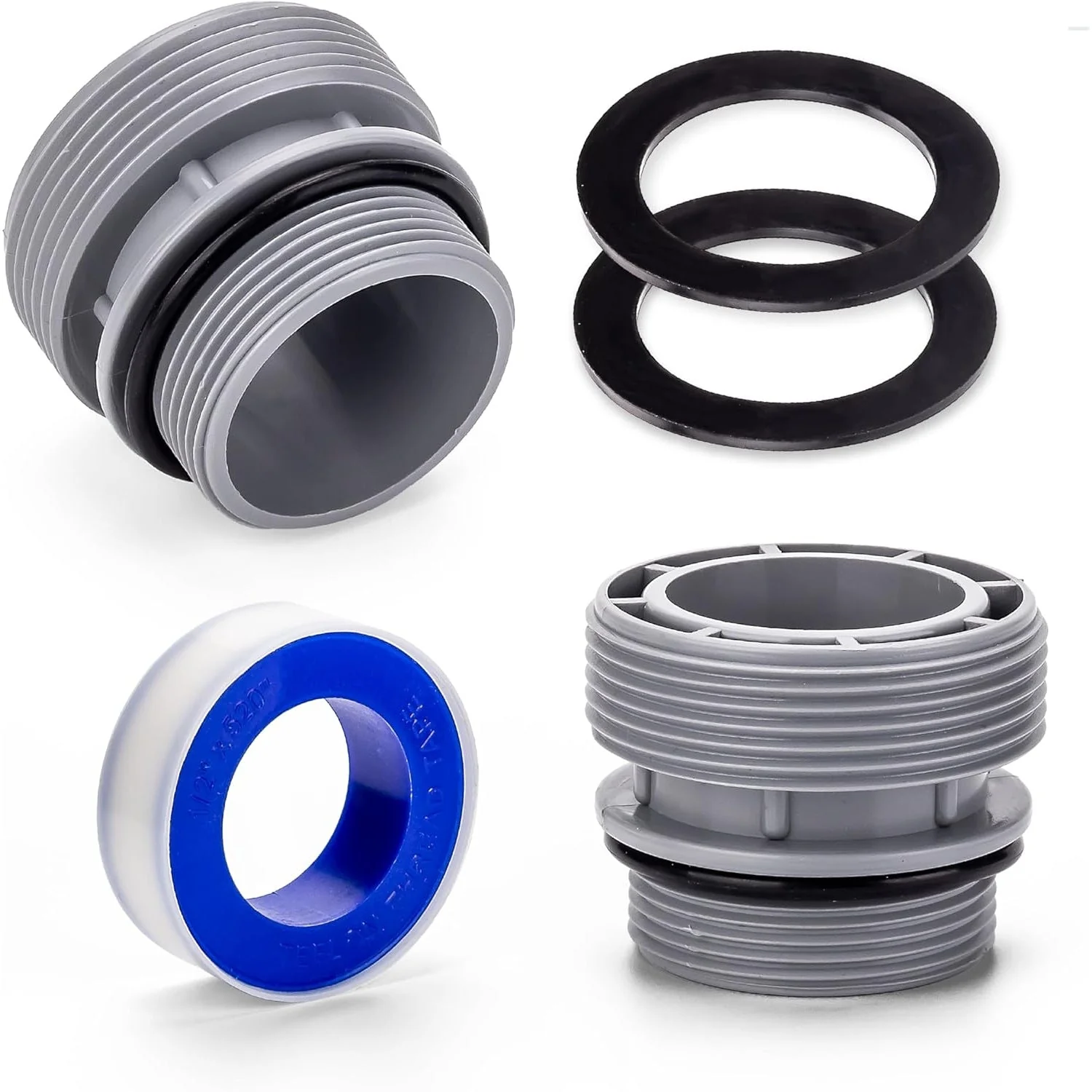 4560 40mm to 1 1/2 Inch Conversion Kit - Pool Hose Adapter For In-tex 26647EG SX2800, 26645EG SX2100, Coleman, Hayward - 2 Pack