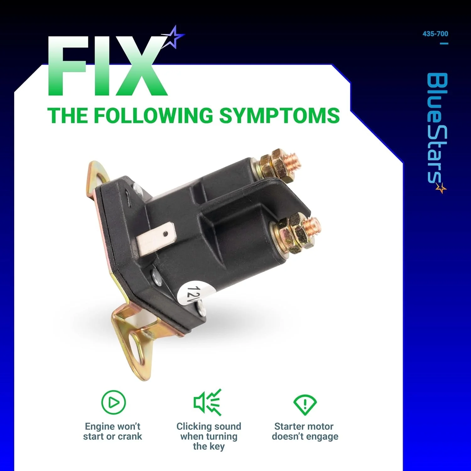 435-700 Starter Solenoid (3 Terminal 12V) - Fits Husqvarna Most Riders Zero-Turn Mowers 539101714 Trombetta 812-1221-211 - Image 7