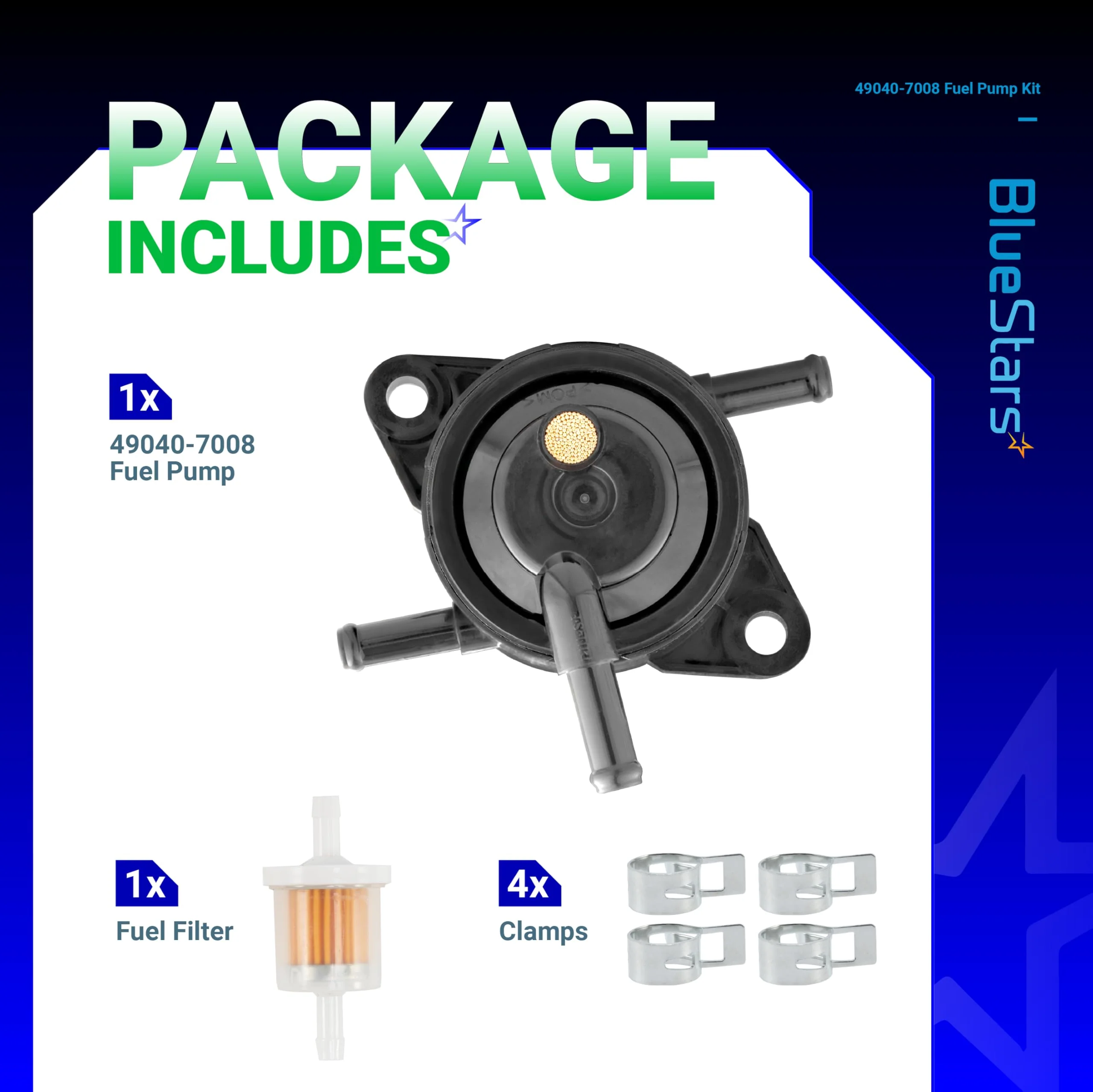 49040-7008 49040-0770 Fuel Pump Kit - Fits Kawasaki FS FR FX Series Engines - Image 3
