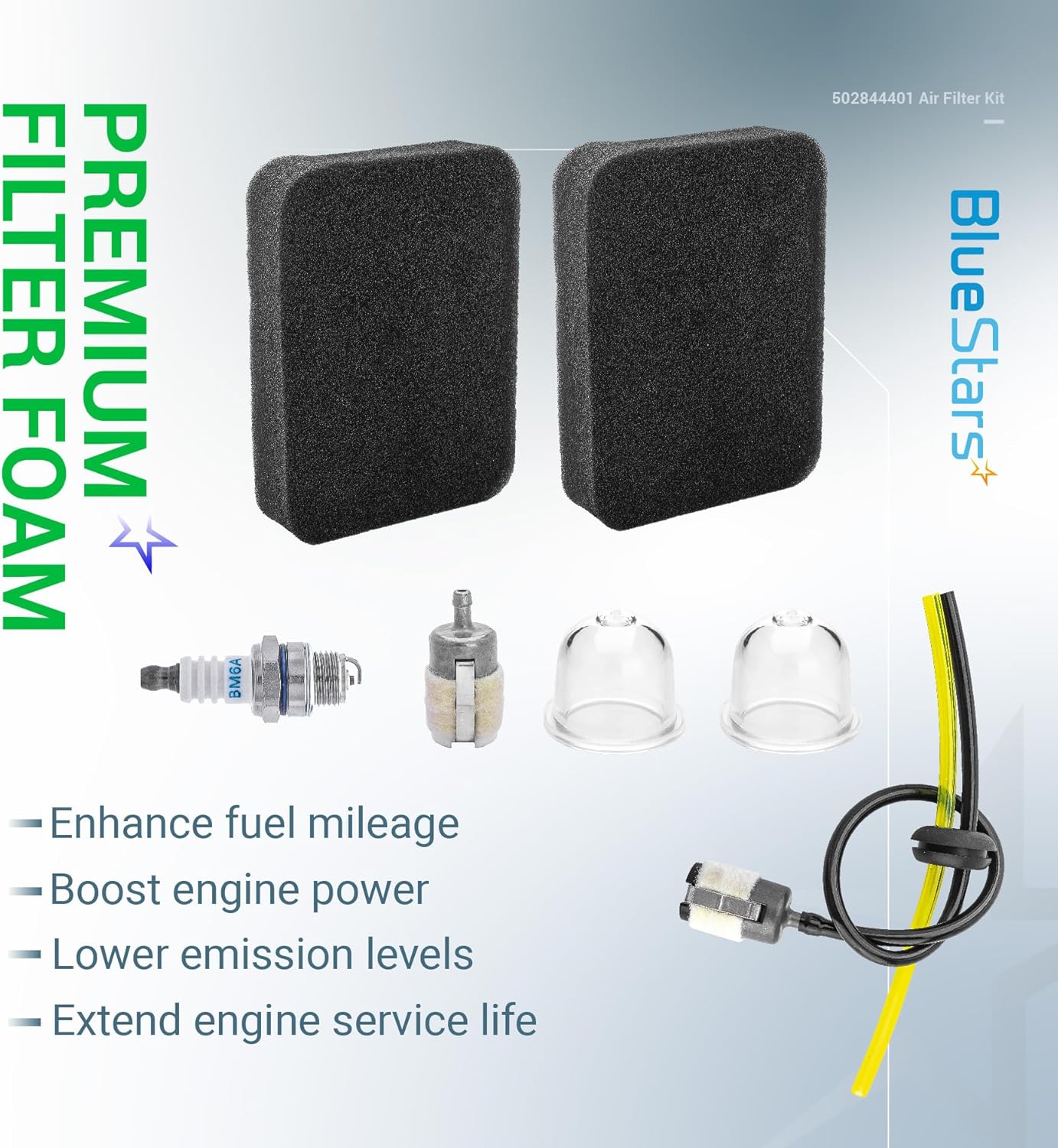 502844401 Air Filter Tune-Up Kit - Fits Husqvarna 150BT 145BT 350BT BT150 Leaf Blower - Image 5
