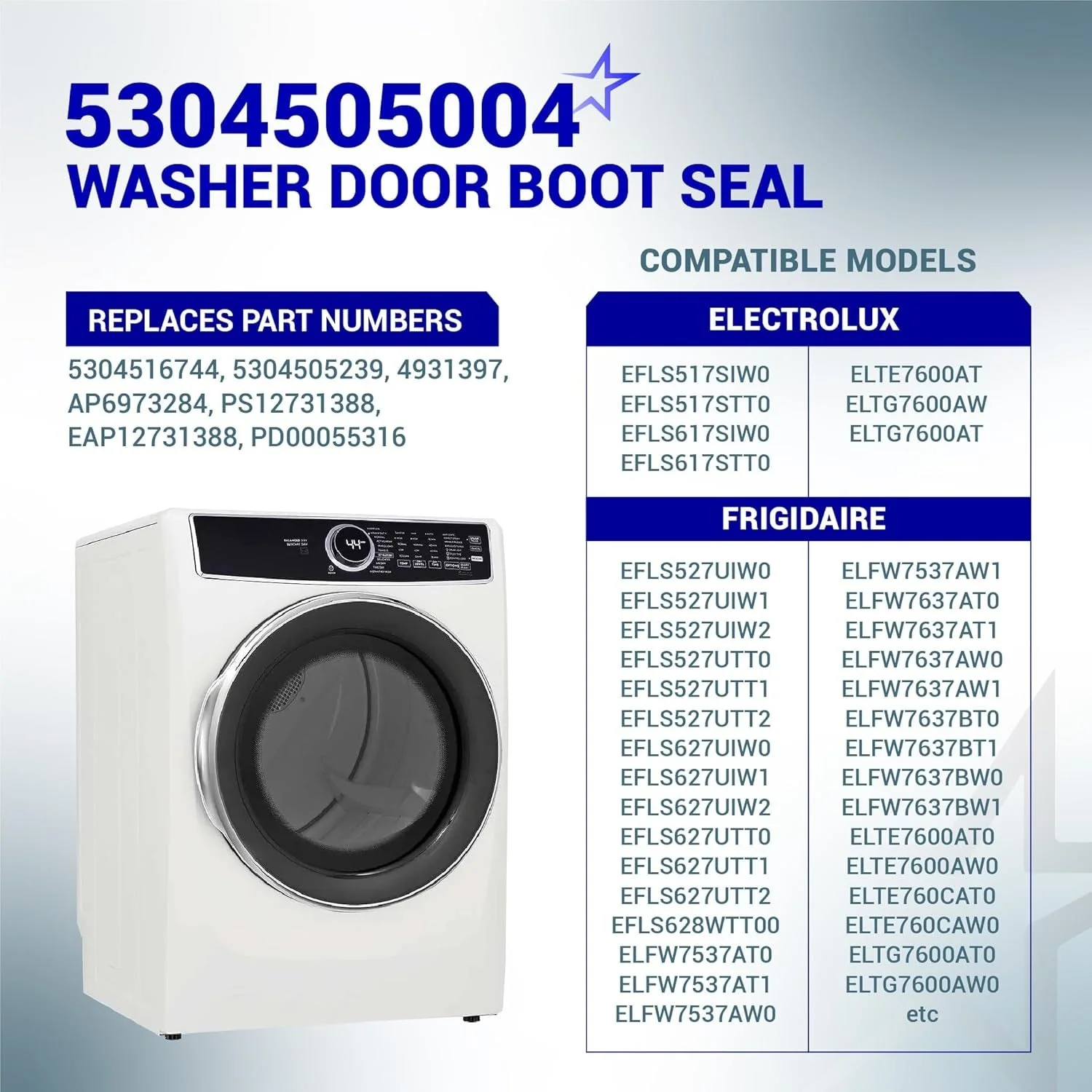 5304505004 Washer Door Boot Seal - For Electrolux - Image 8