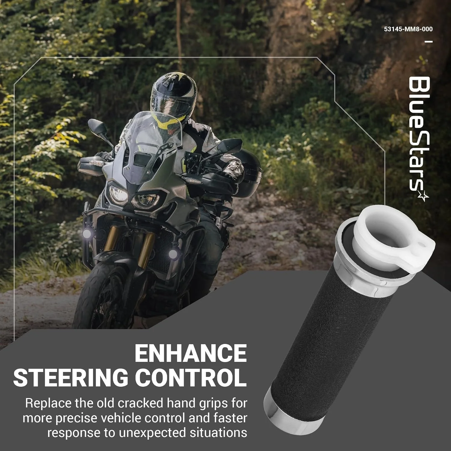 53145-MM8-000 Throttle Hand Grips for Honda Right Grip Dual Throttle 25mm - Image 4