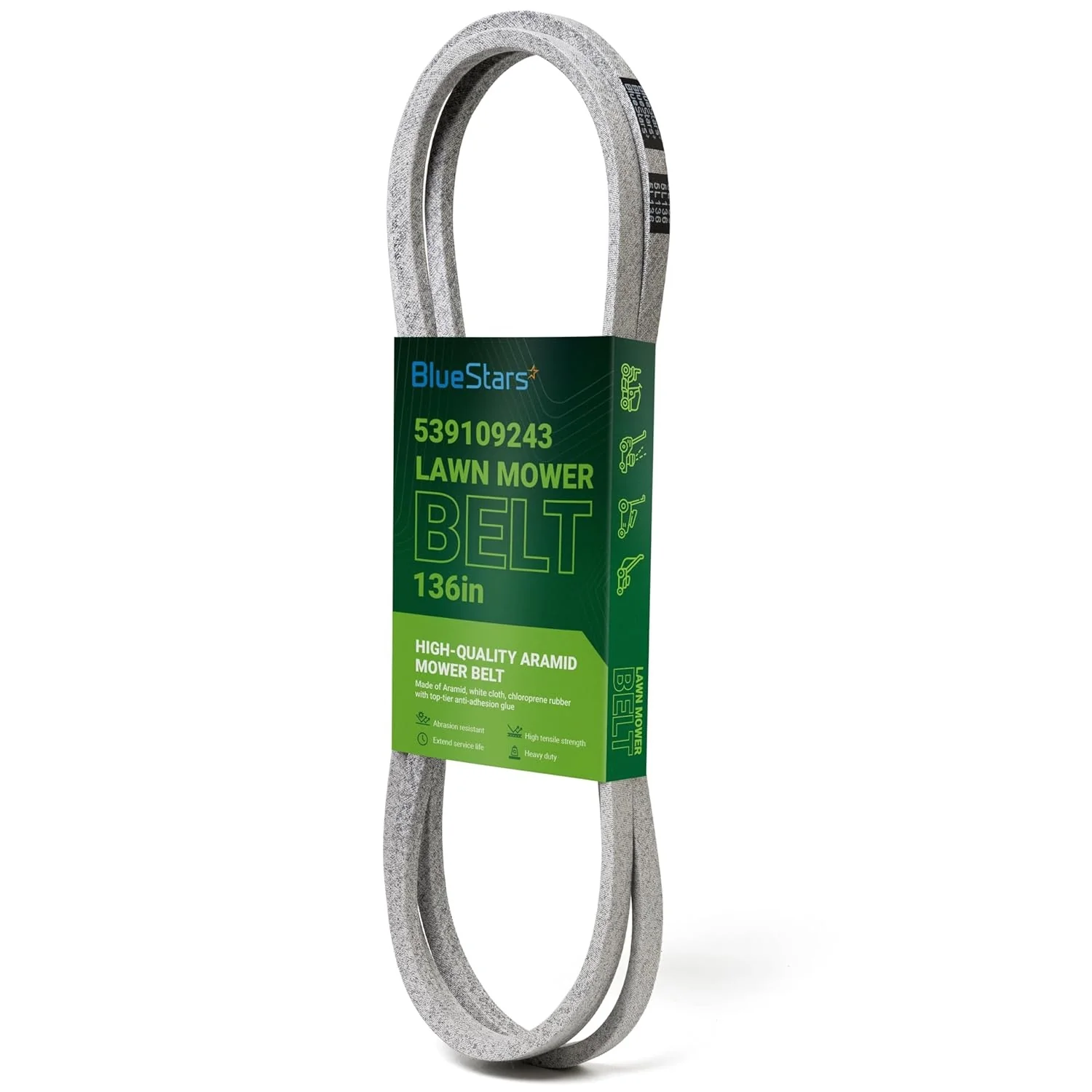 539109243 Deck Belt | Fits 48" Deck Husqvarna Z248F & More | Aramid Cord | 136"