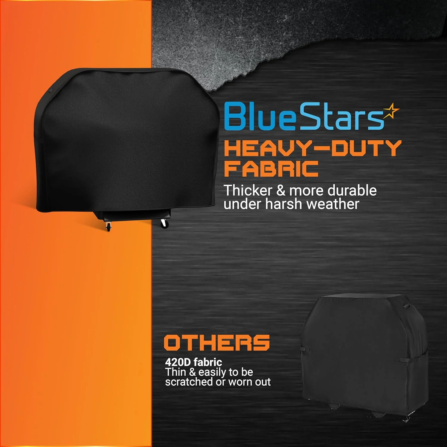 55 inch Grill Cover - 600D Cover for Outdoor Gas Grills, For Genesis, Weber, Char‑Broil & Nexgrill - Image 10