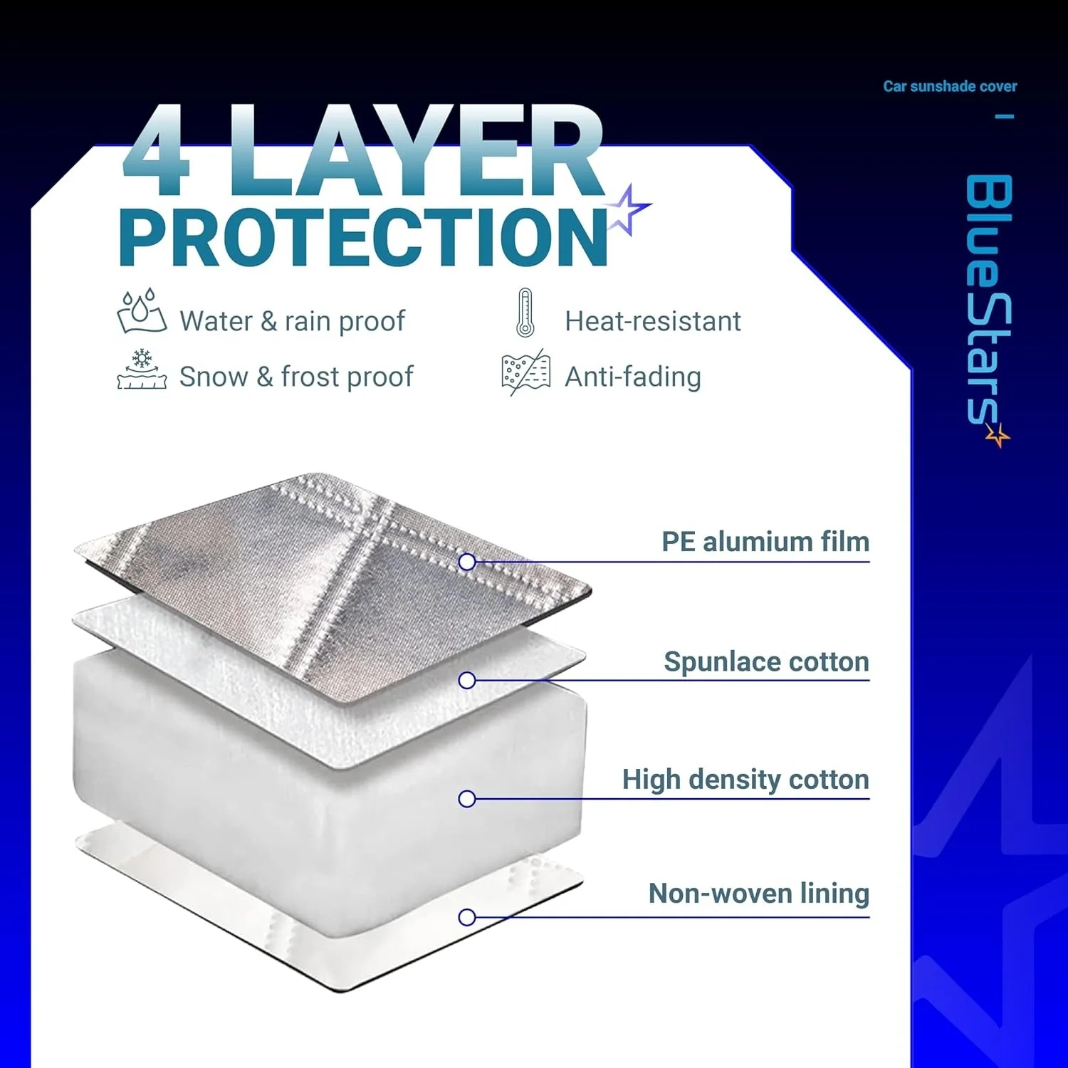 57" x 47" Windshield Cover for Ice and Snow - Image 5