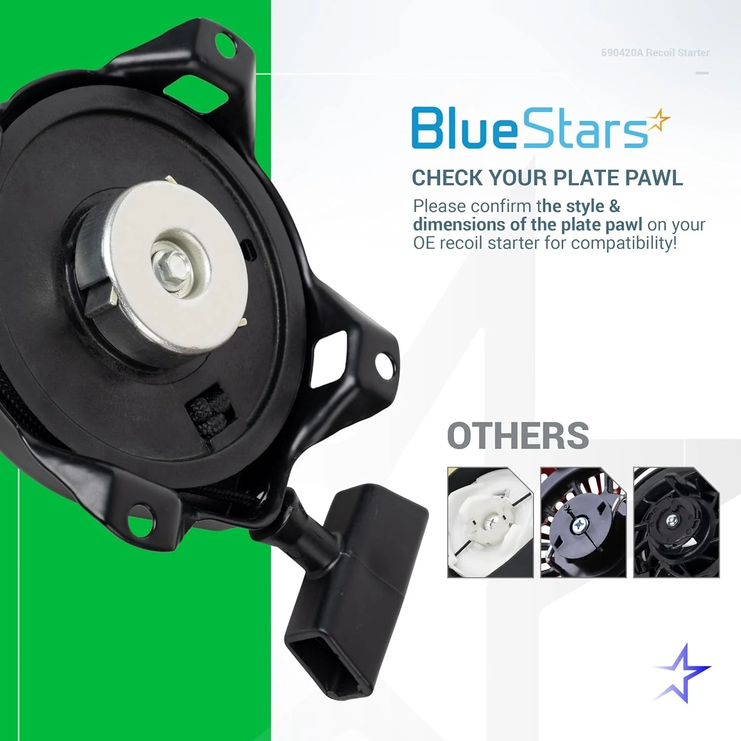590420A Recoil Starter Assembly - For Tecumseh Engine, John Deere Mower Snowblower - Image 5