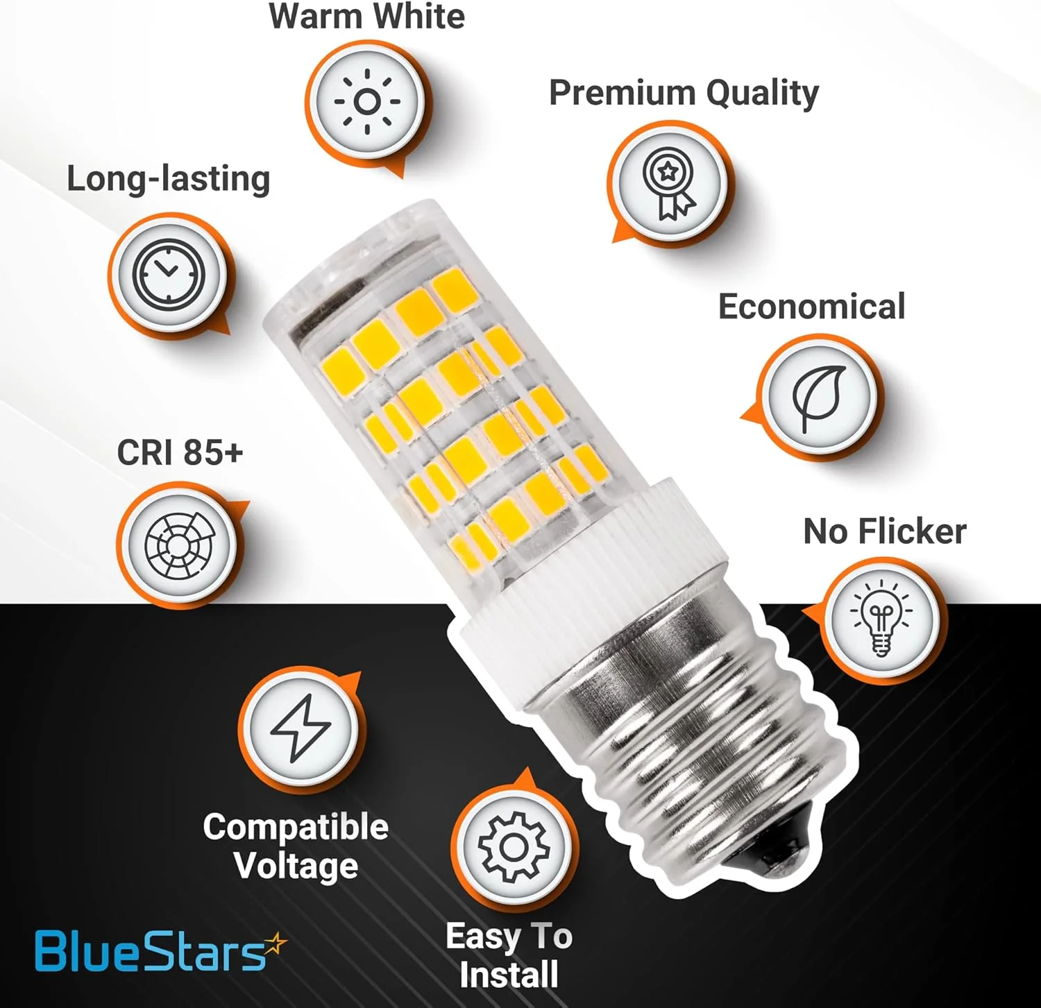 5W E17 Base 8206232A Microwave Light Bulbs Under Hood Kei AC110-130V - Image 3