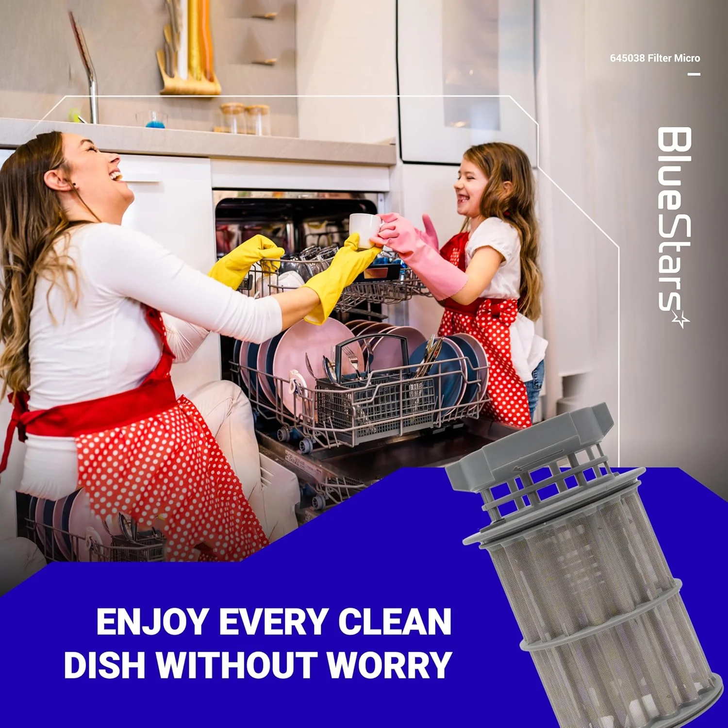 645038 Dishwasher Drain Mesh Micro Filter - For Bosch Thermador Kenmore Dishwashers - Replaces 00651097 - Image 7