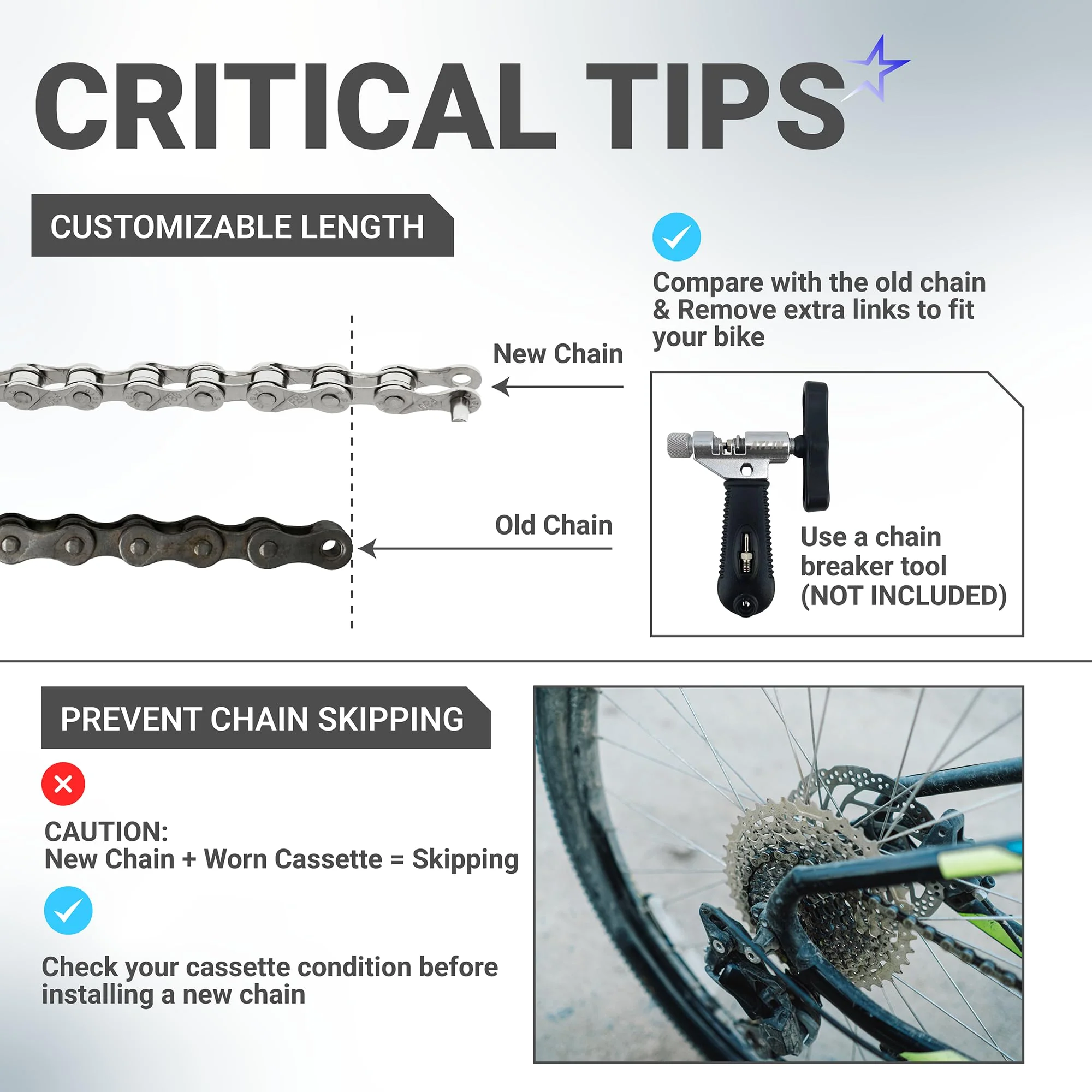 6/7/8 Speed Bike Chain 1/2 x 3/32" (116 Links) with Pre-Install Connector for MTB/Road/Gravel/Cyclocross Bikes - Fits Shimano SRAM Campagnolo - Image 6