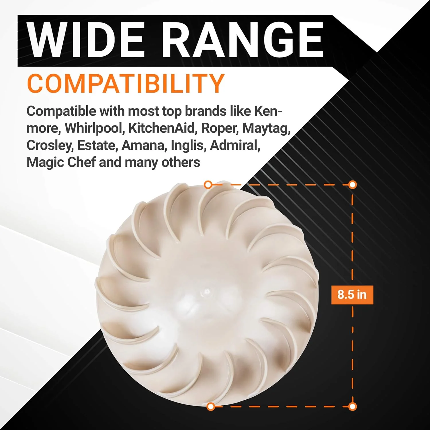 694089 Dryer Blower Wheel for Kenmore Whirlpool Dryers - Image 3