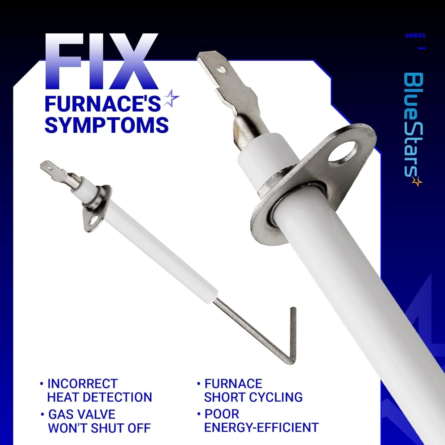 69W43 Furnace Flame Sensor - Exact ForLennox, Armstrong & Ducane Furnaces - Image 5